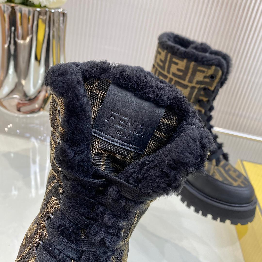 Fendi Signature Biker Boots - DesignerGu