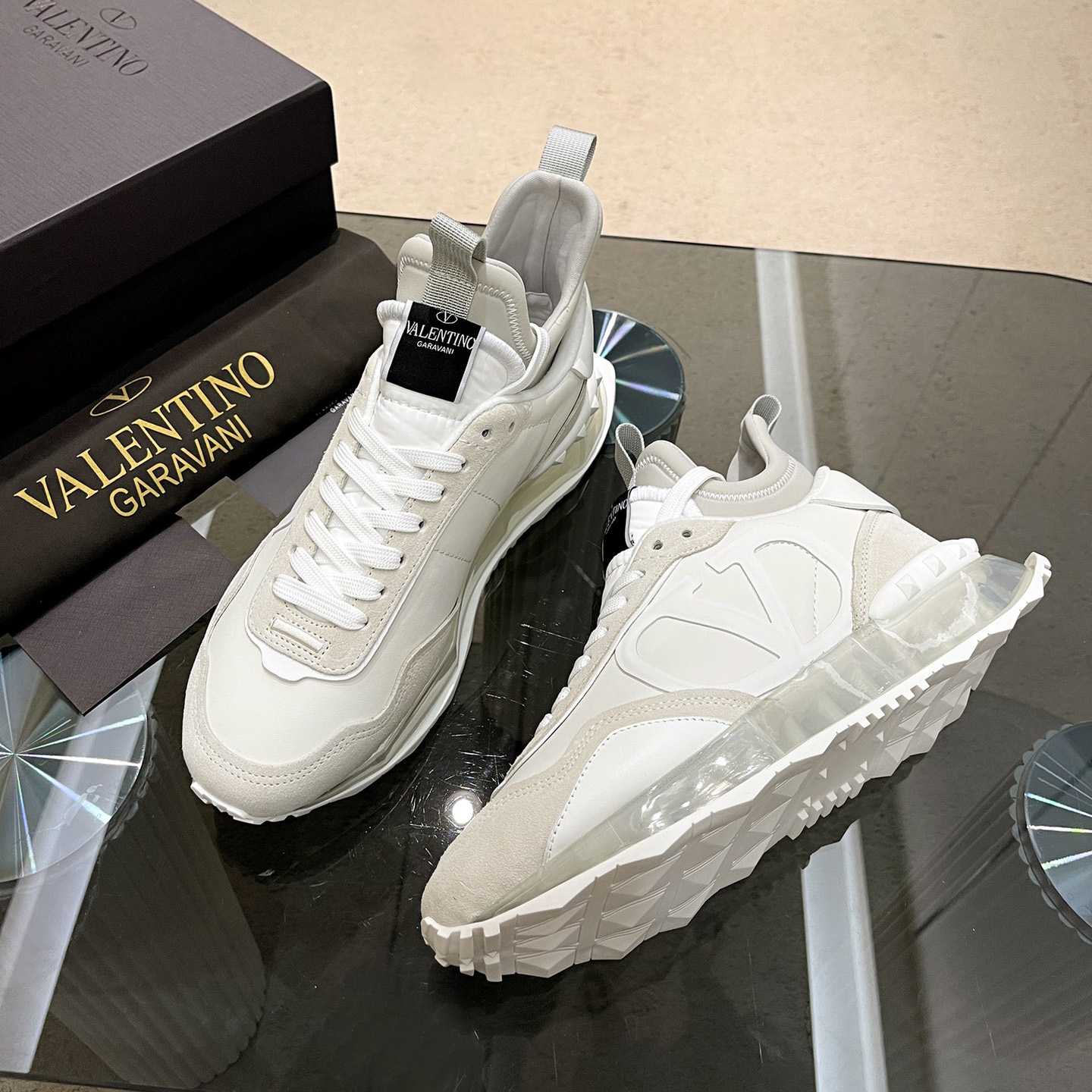 Valenti Netrunner Fabric And Suede Sneaker - DesignerGu