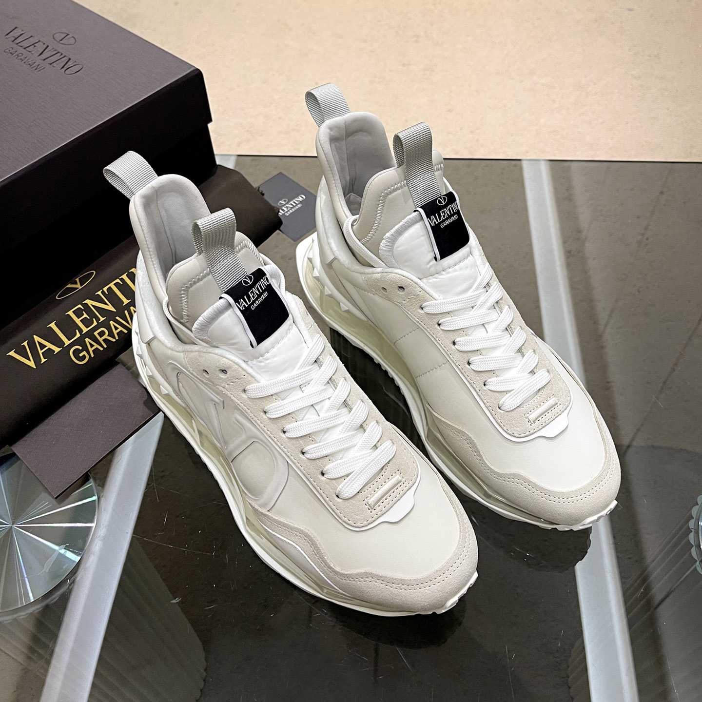 Valenti Netrunner Fabric And Suede Sneaker - DesignerGu