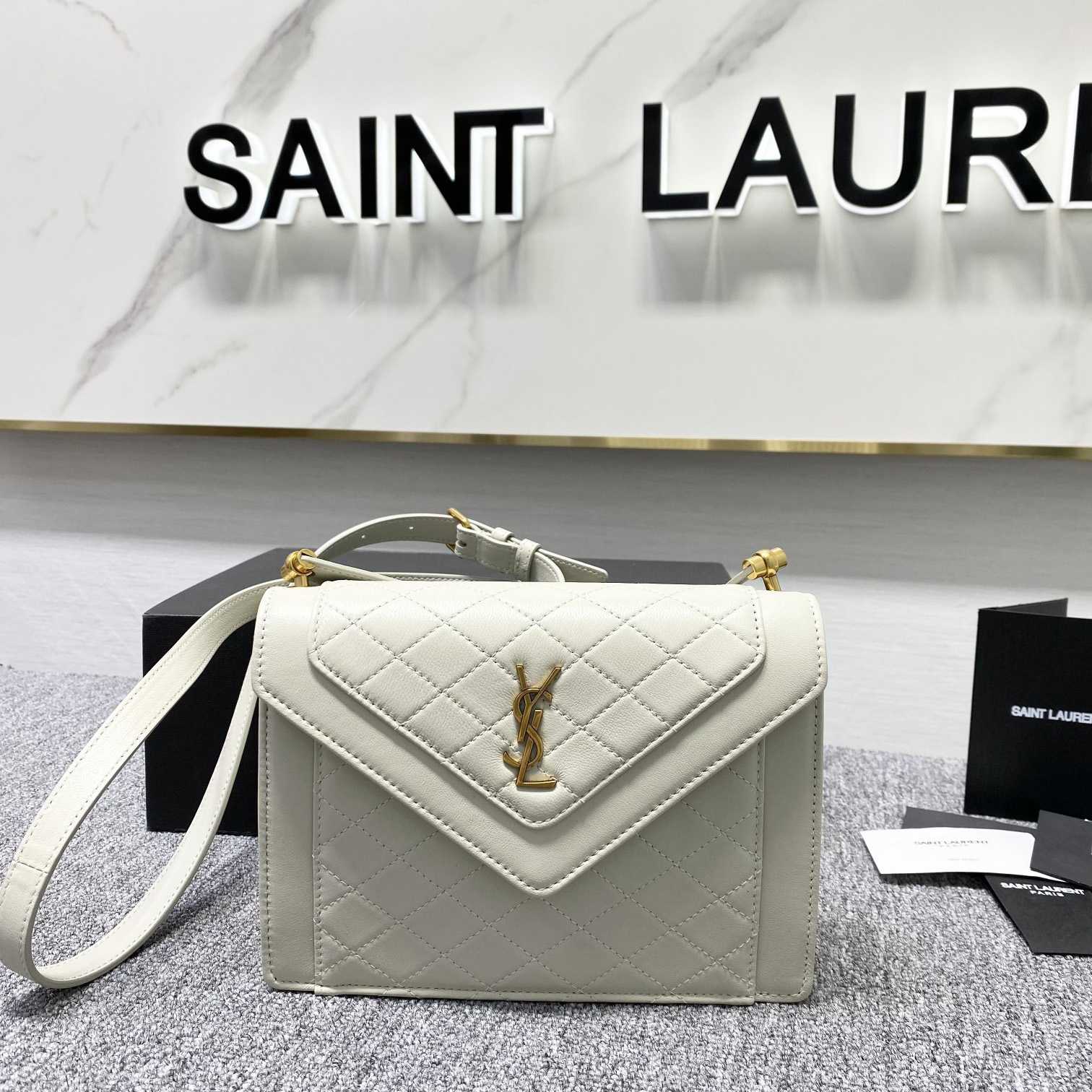 Saint Laurent Gaby Mini Satchel In Quilted Lambskin - DesignerGu