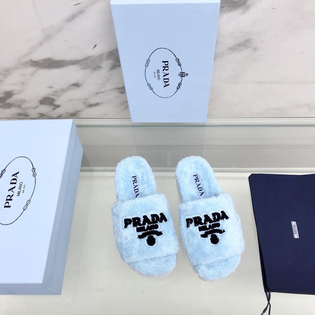 Prada Terry Cloth Slides - DesignerGu