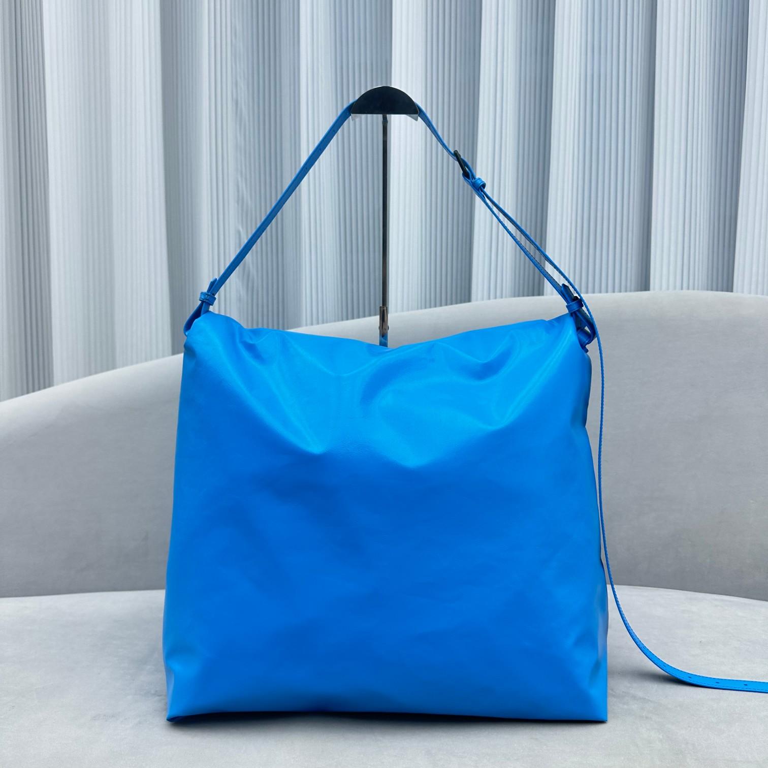 Balenciaga Trash Bag Large Pouch In Blue(37-40-52cm) - DesignerGu