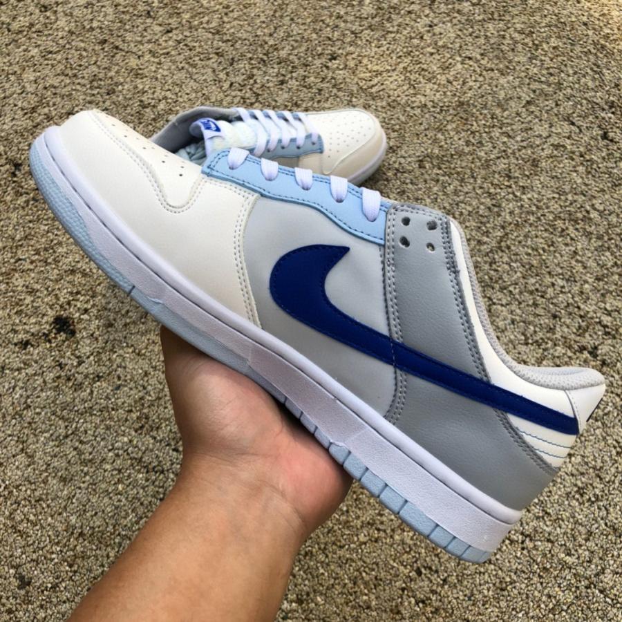 Nike Dunk Low GS Ivory Hyper Royal Sneaker     FB1843-141 - DesignerGu