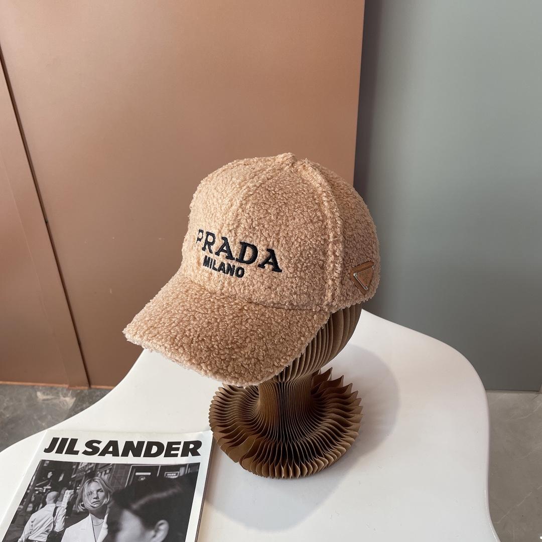 Prada Wool And Cashmere Baseball Cap - DesignerGu