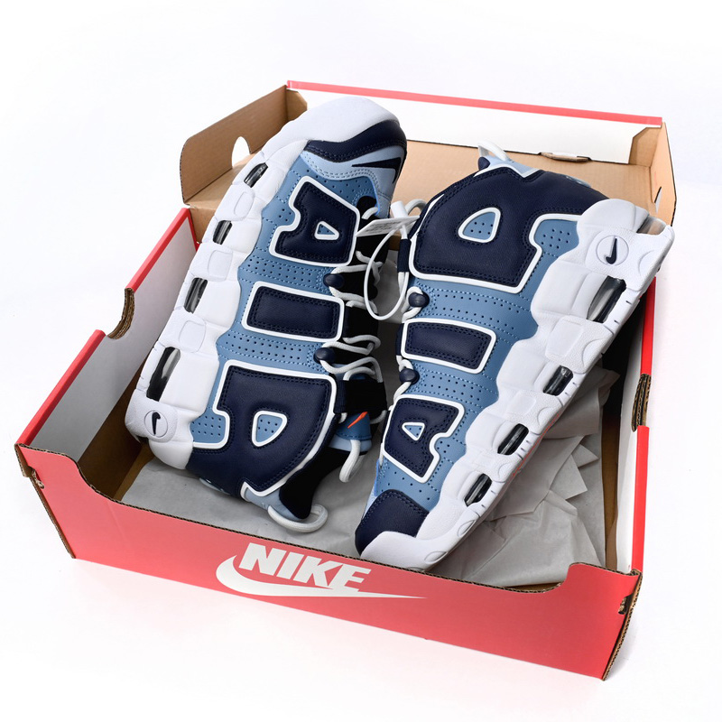 Nike Air More Uptempo Blue and Black Chara Cters Sneaker     415082-404  - DesignerGu