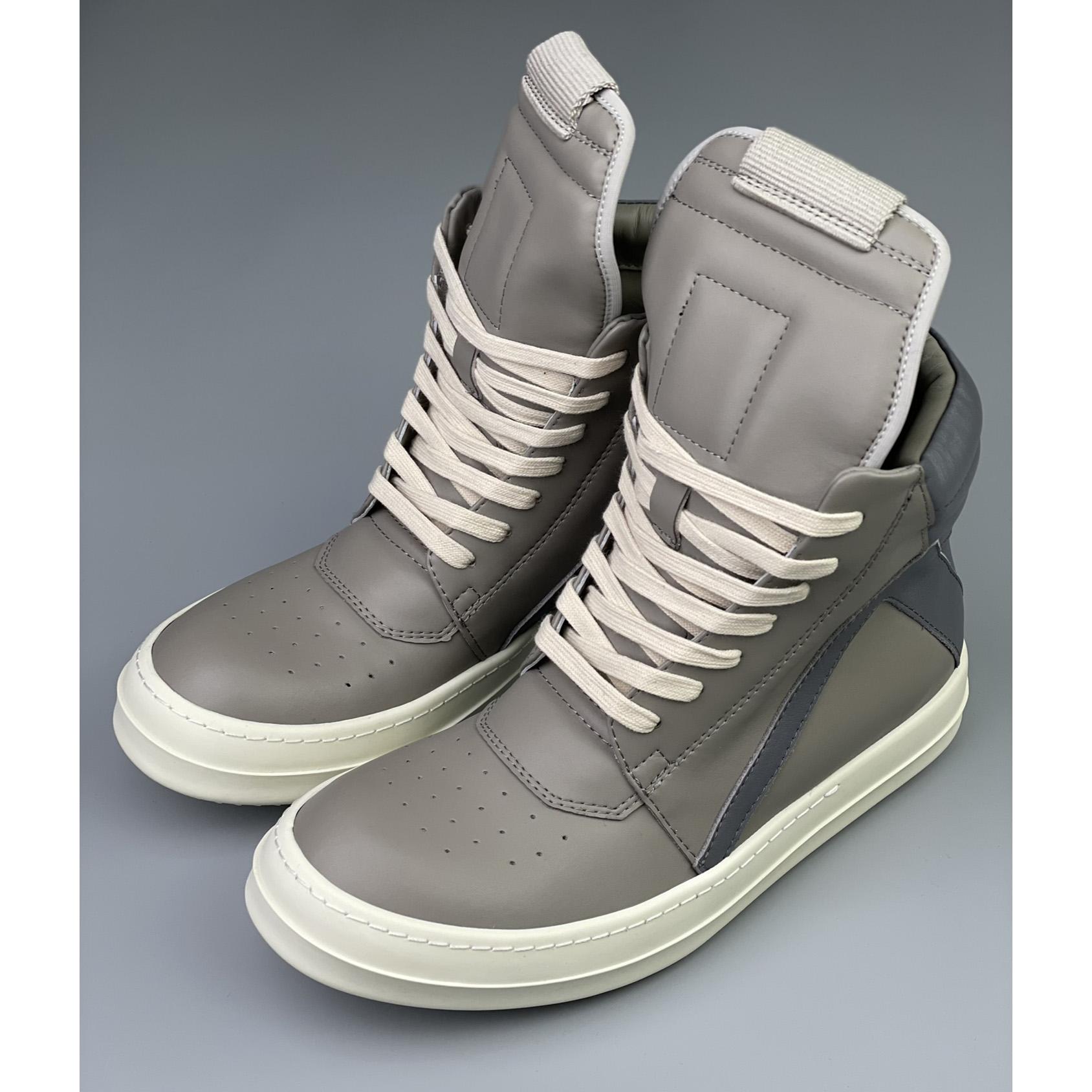 Rick Owens Geobasket High Top Sneakers - DesignerGu