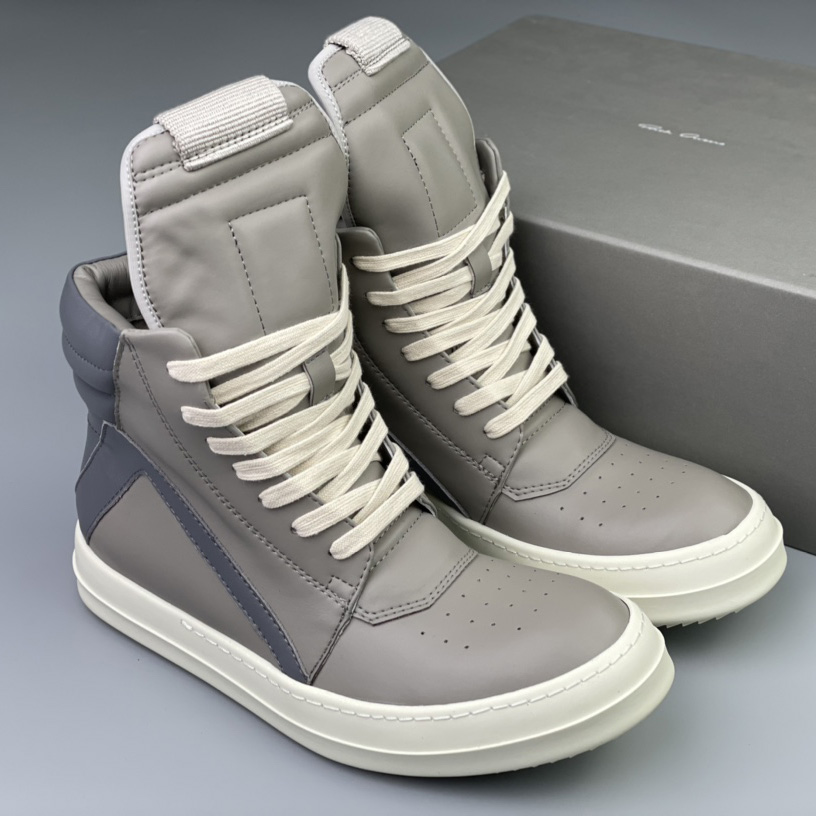 Rick Owens Geobasket High Top Sneakers - DesignerGu