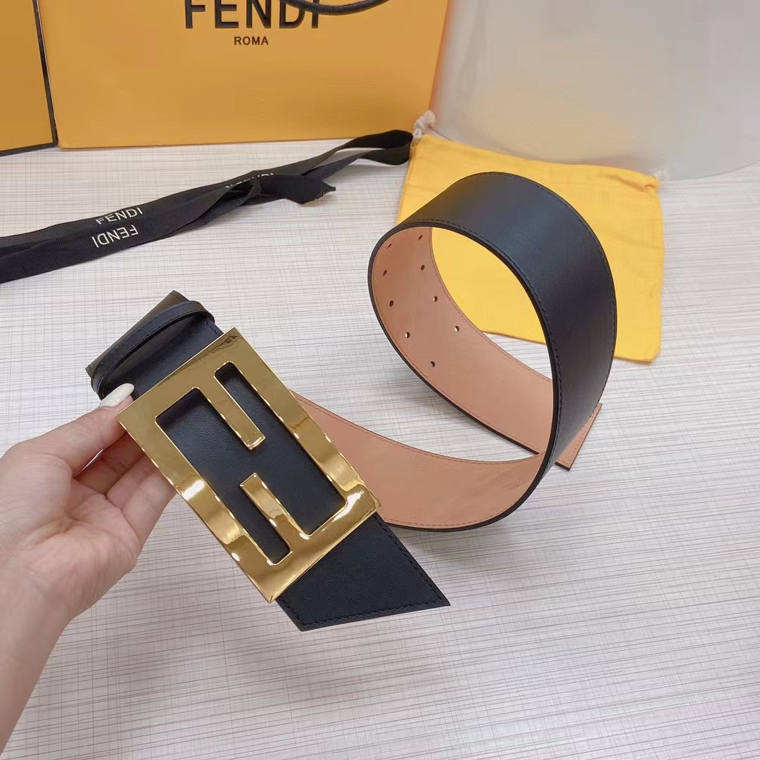 Fendi Leather Belt  60mm - DesignerGu