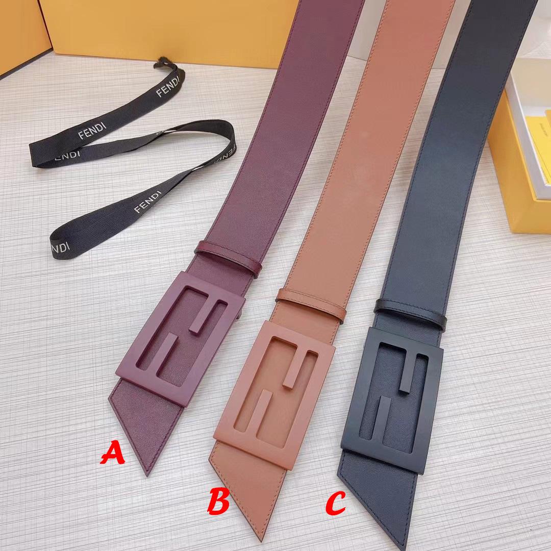 Fendi Leather Belt  60mm - DesignerGu