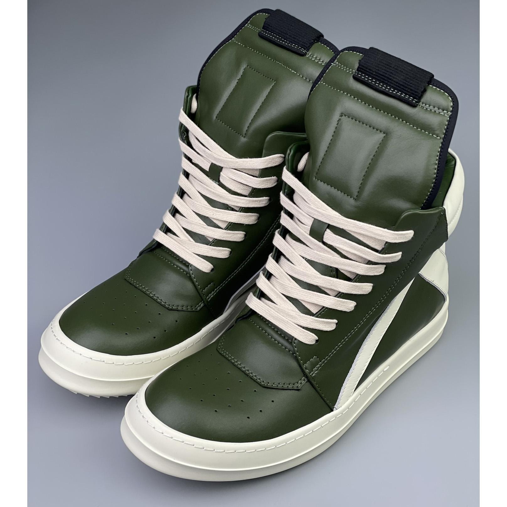 Rick Owens Geobasket High Top Sneakers - DesignerGu