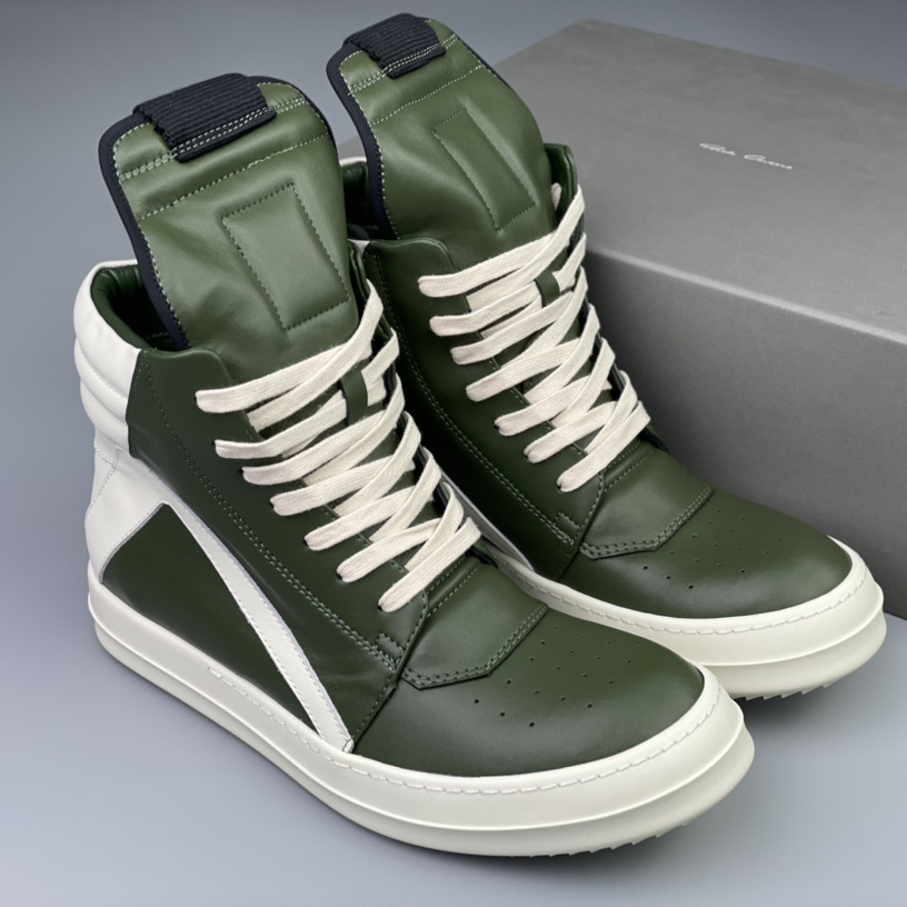 Rick Owens Geobasket High Top Sneakers - DesignerGu