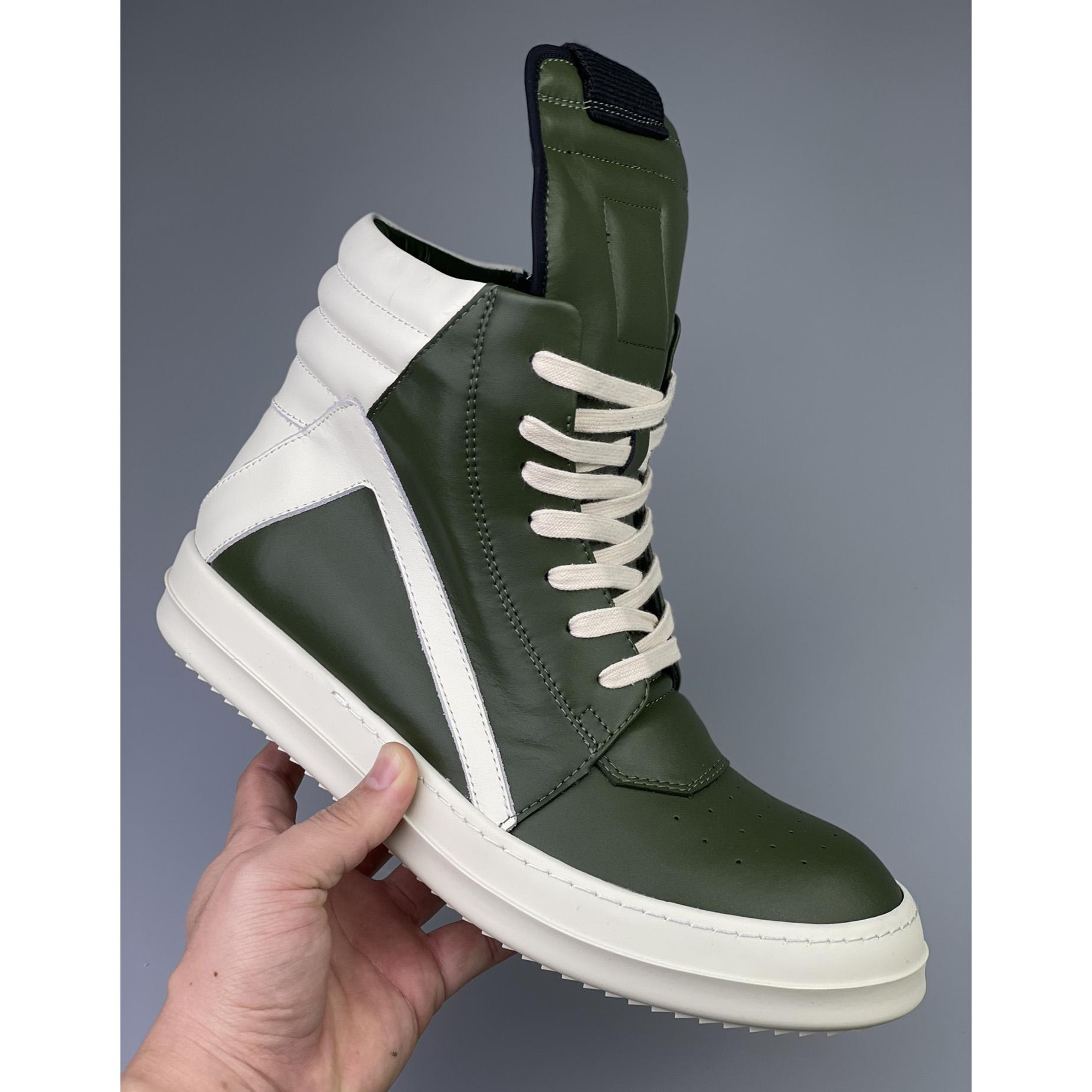 Rick Owens Geobasket High Top Sneakers - DesignerGu