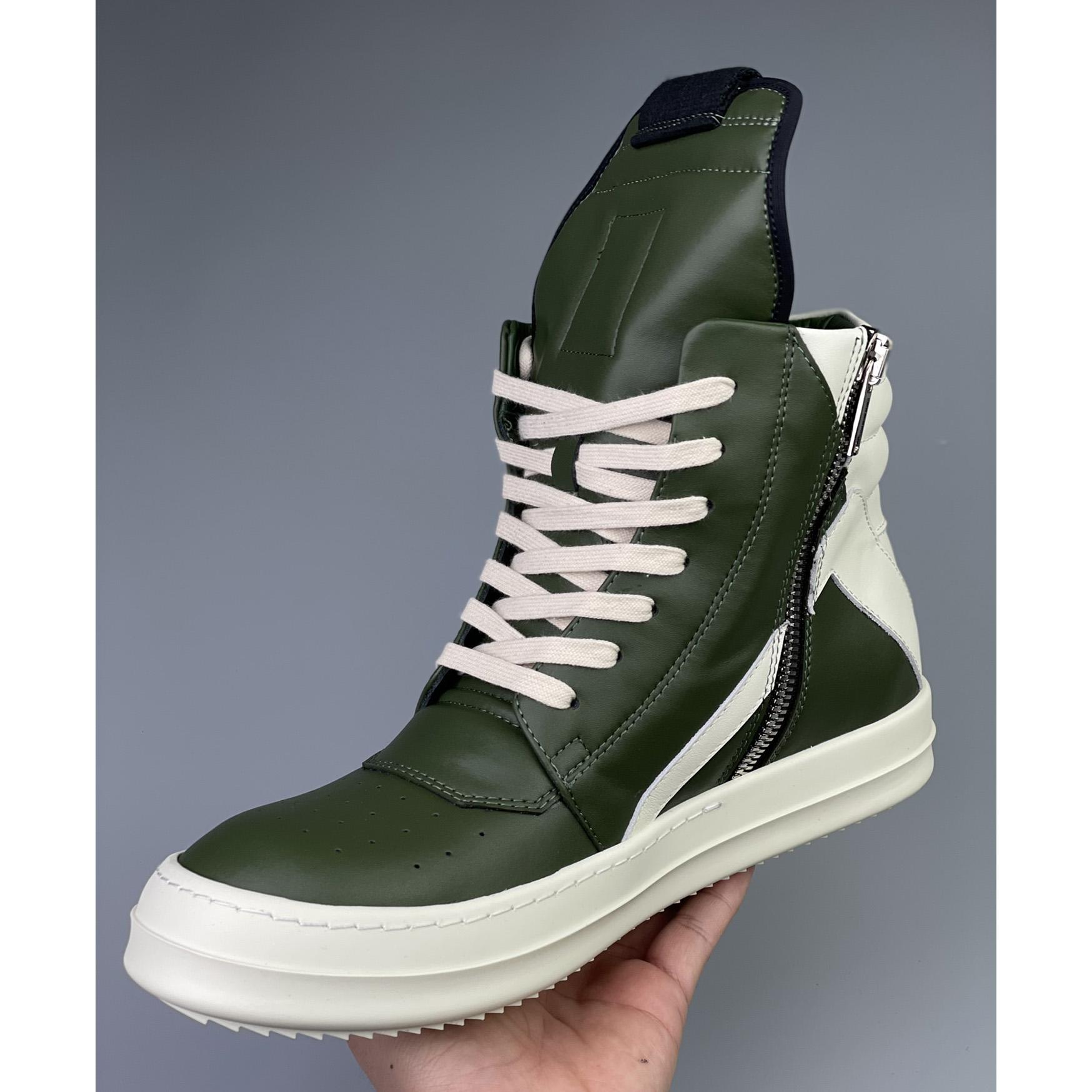 Rick Owens Geobasket High Top Sneakers - DesignerGu