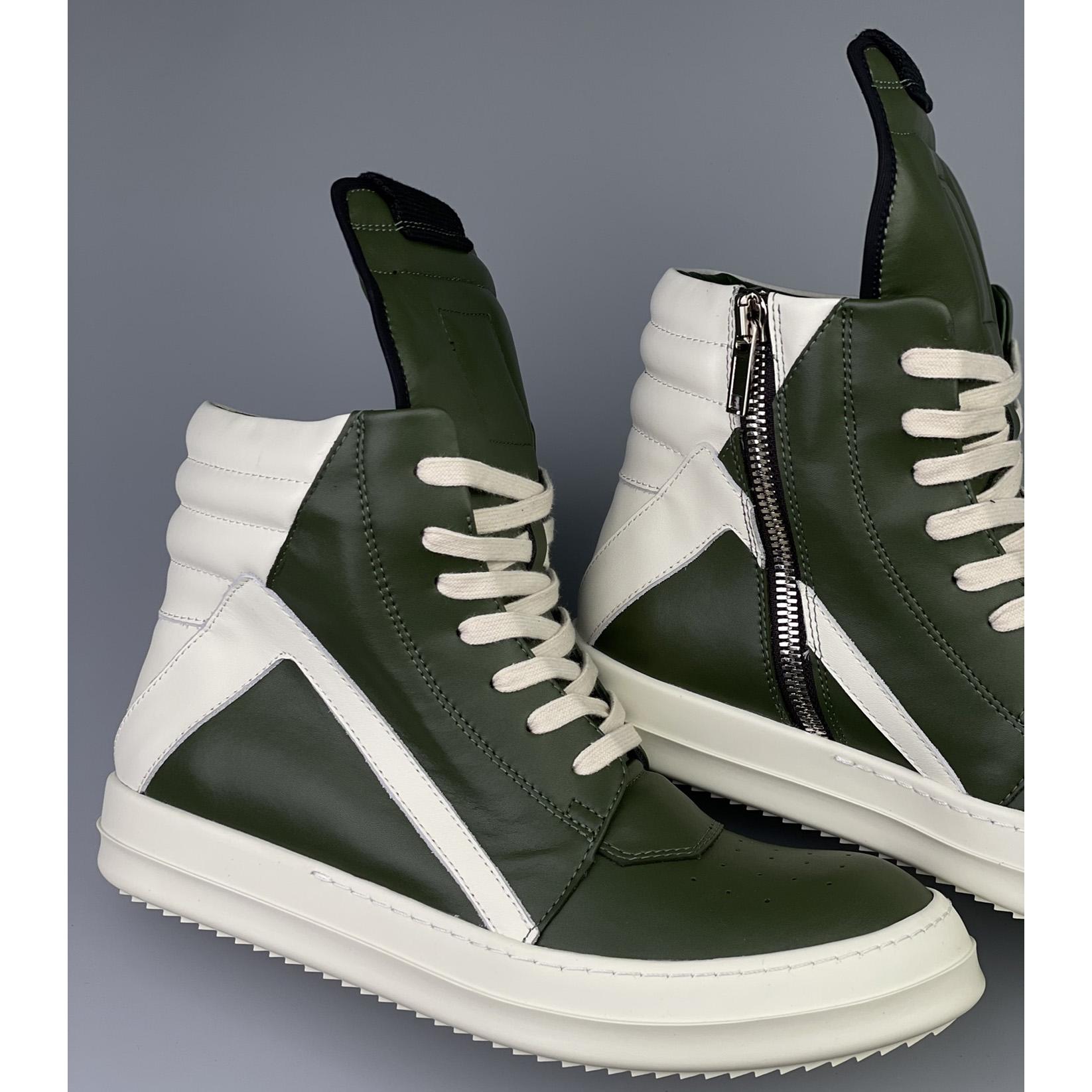 Rick Owens Geobasket High Top Sneakers - DesignerGu