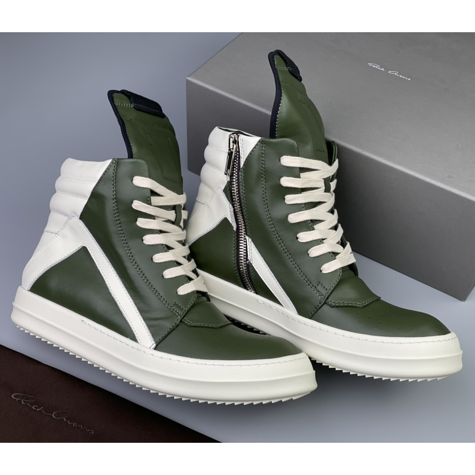 Rick Owens Geobasket High Top Sneakers - DesignerGu