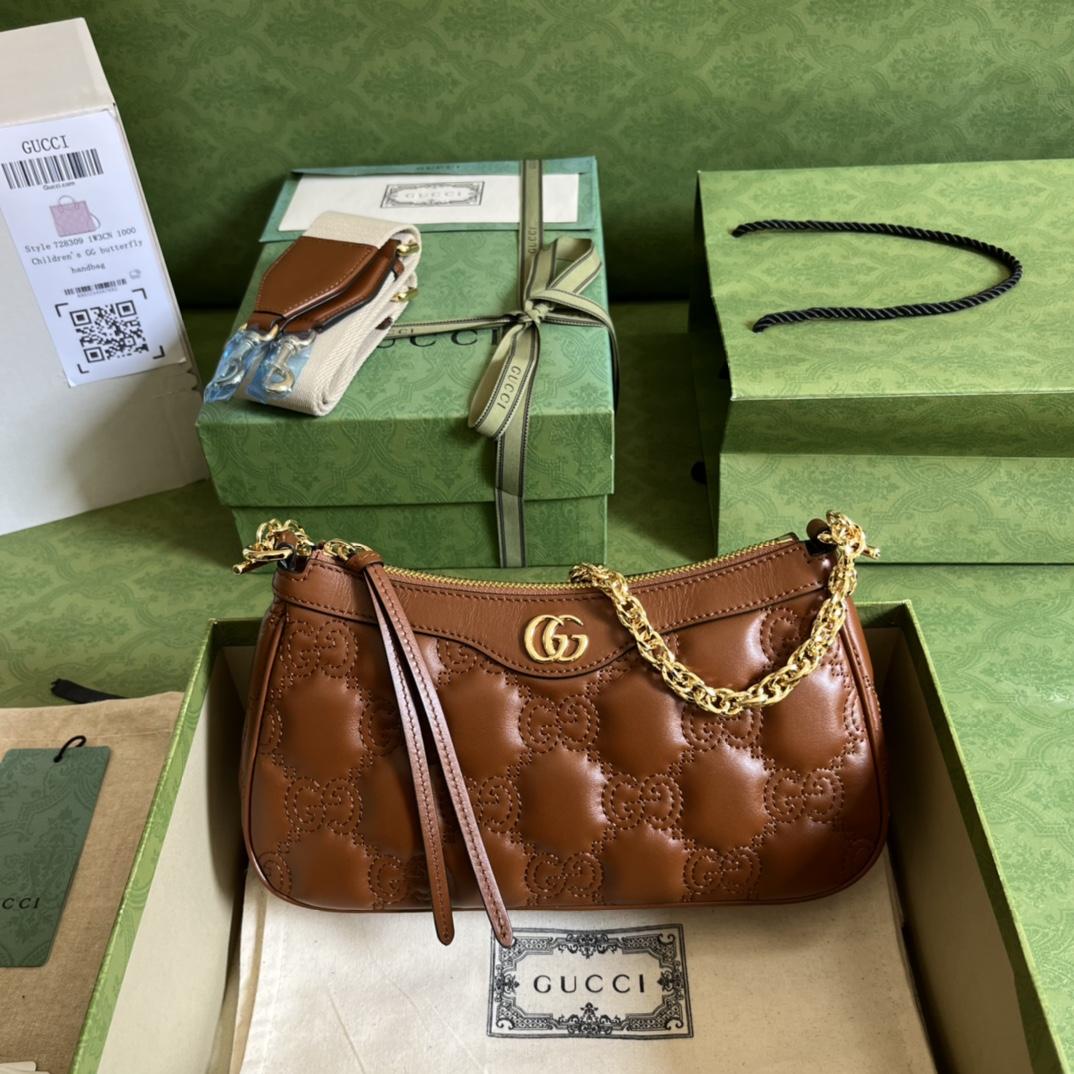 Gucci GG Matelassé Handbag(25-15-8cm) - DesignerGu