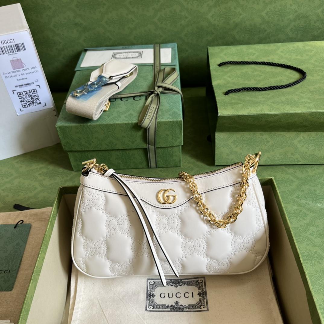 Gucci GG Matelassé Handbag(25-15-8cm) - DesignerGu