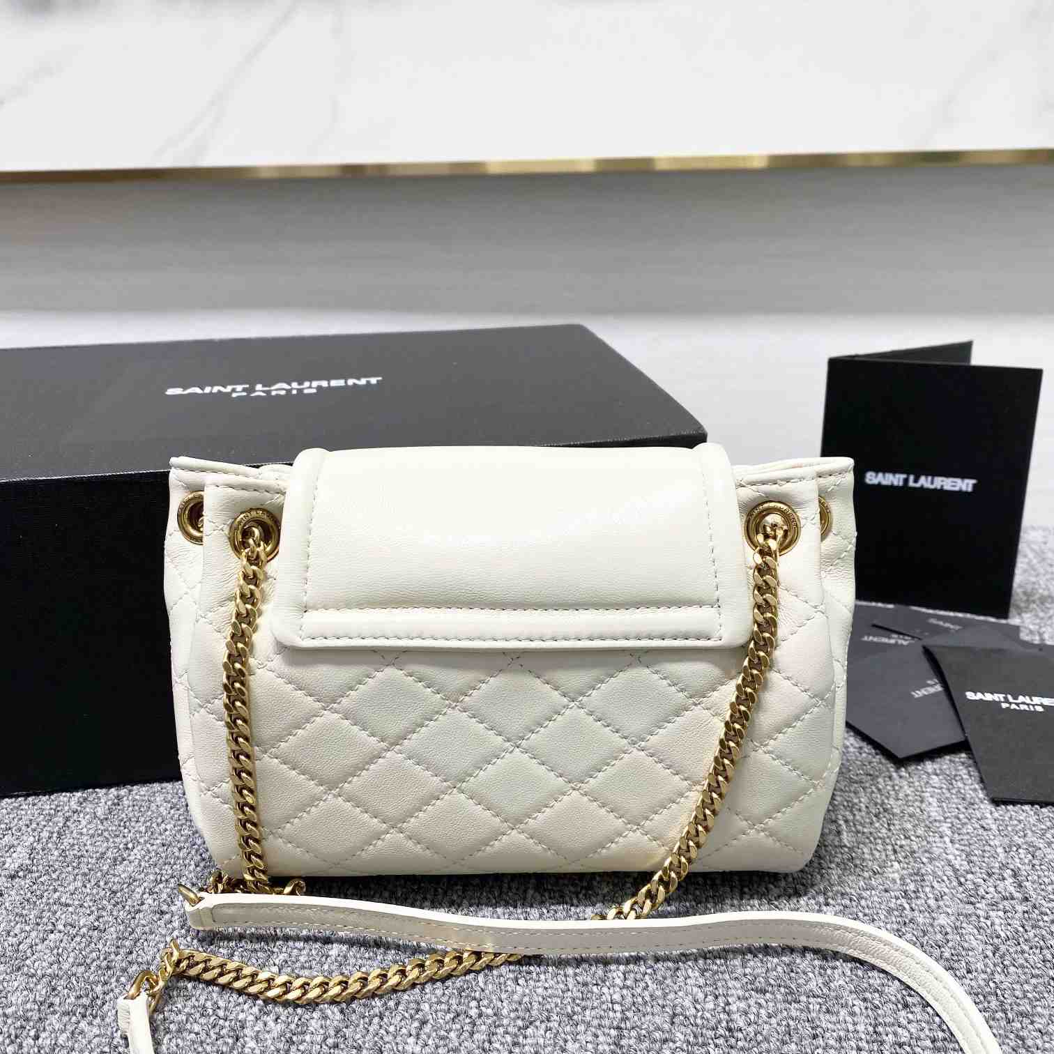 Saint Laurent Mini Nolita In Lambskin - DesignerGu