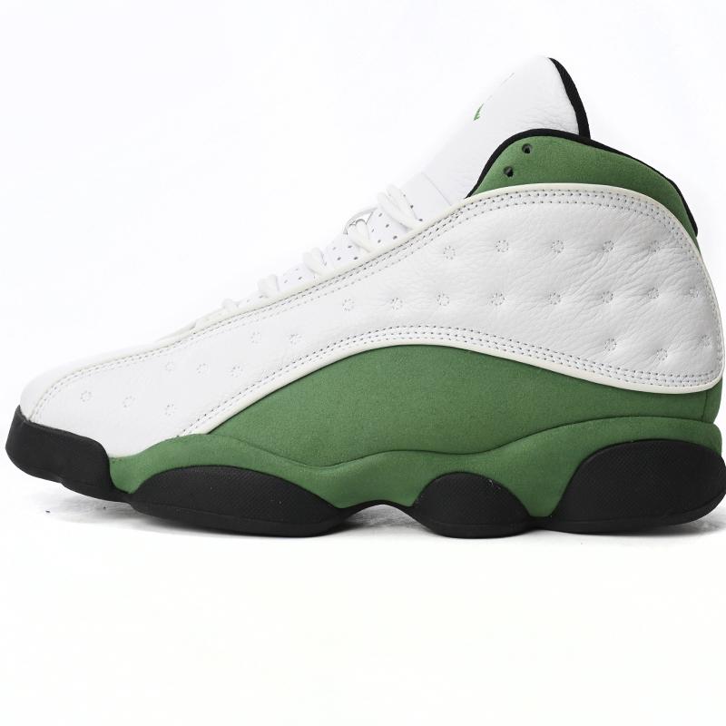 Air Jordan 13 Retro White Green Sneakers      DB6536-113 - DesignerGu