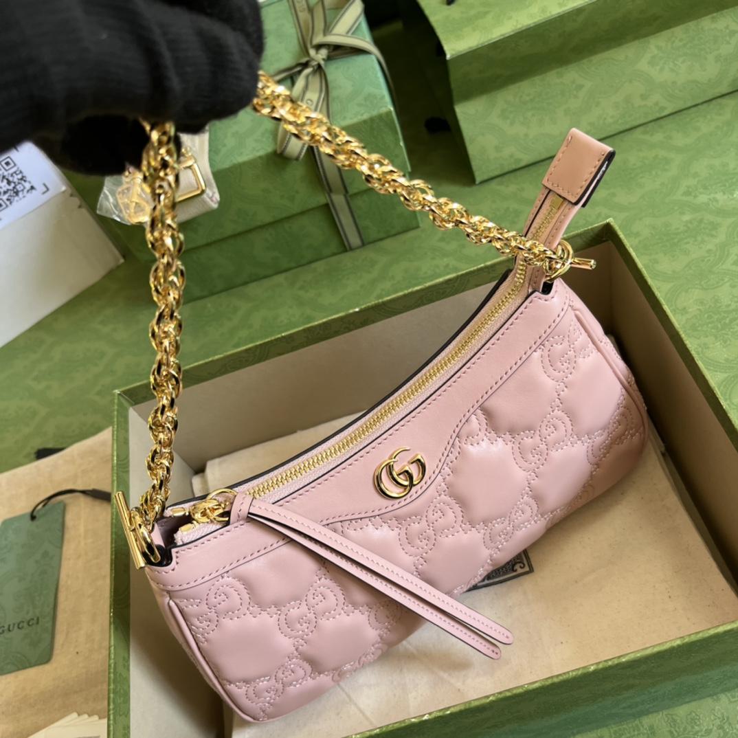 Gucci GG Matelassé Handbag(25-15-8cm) - DesignerGu