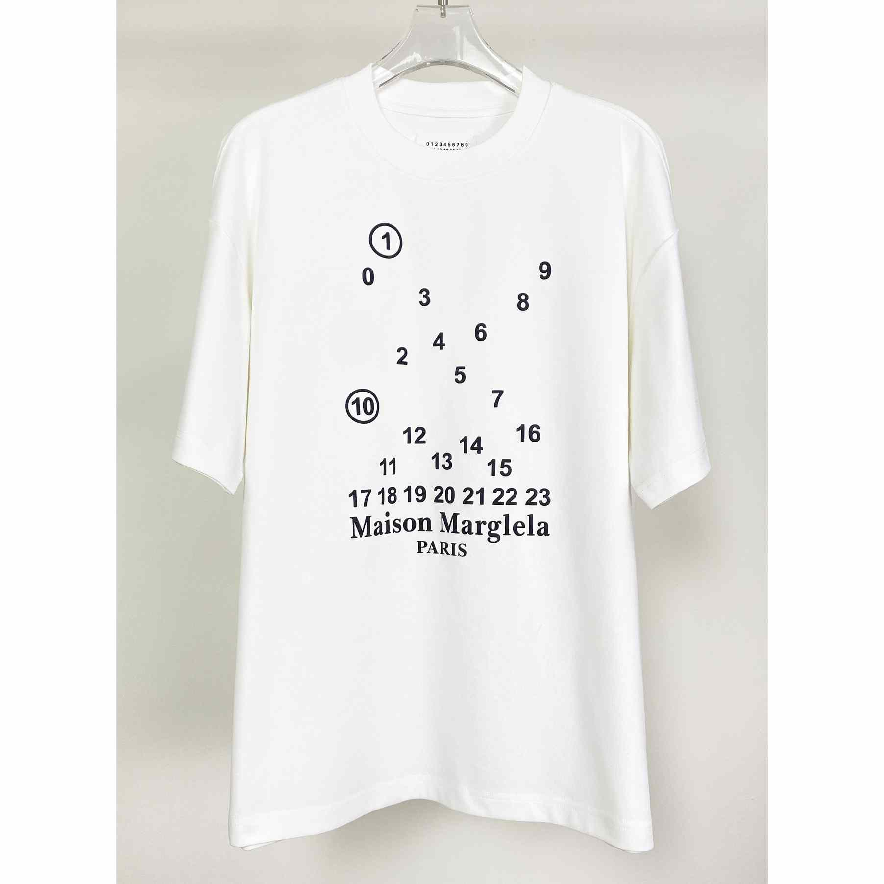 Maison Margiela Numbers Logo T-Shirt - DesignerGu