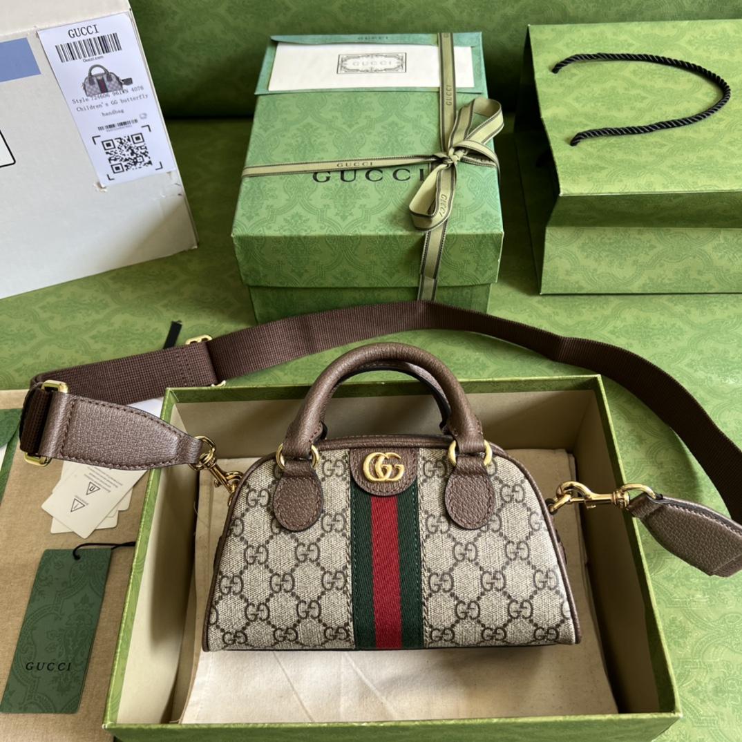 Gucci Ophidia GG Mini Top Handle Bag(21-12-10cm) - DesignerGu