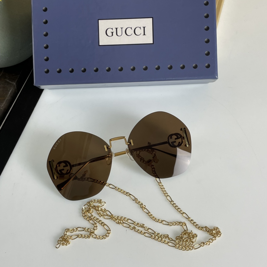 Gucci Geometric-Frame Sunglasses    GG1203S - DesignerGu