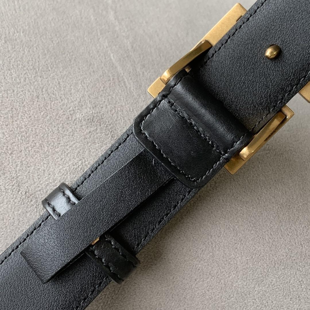 Fendi Black Leather Belt - DesignerGu