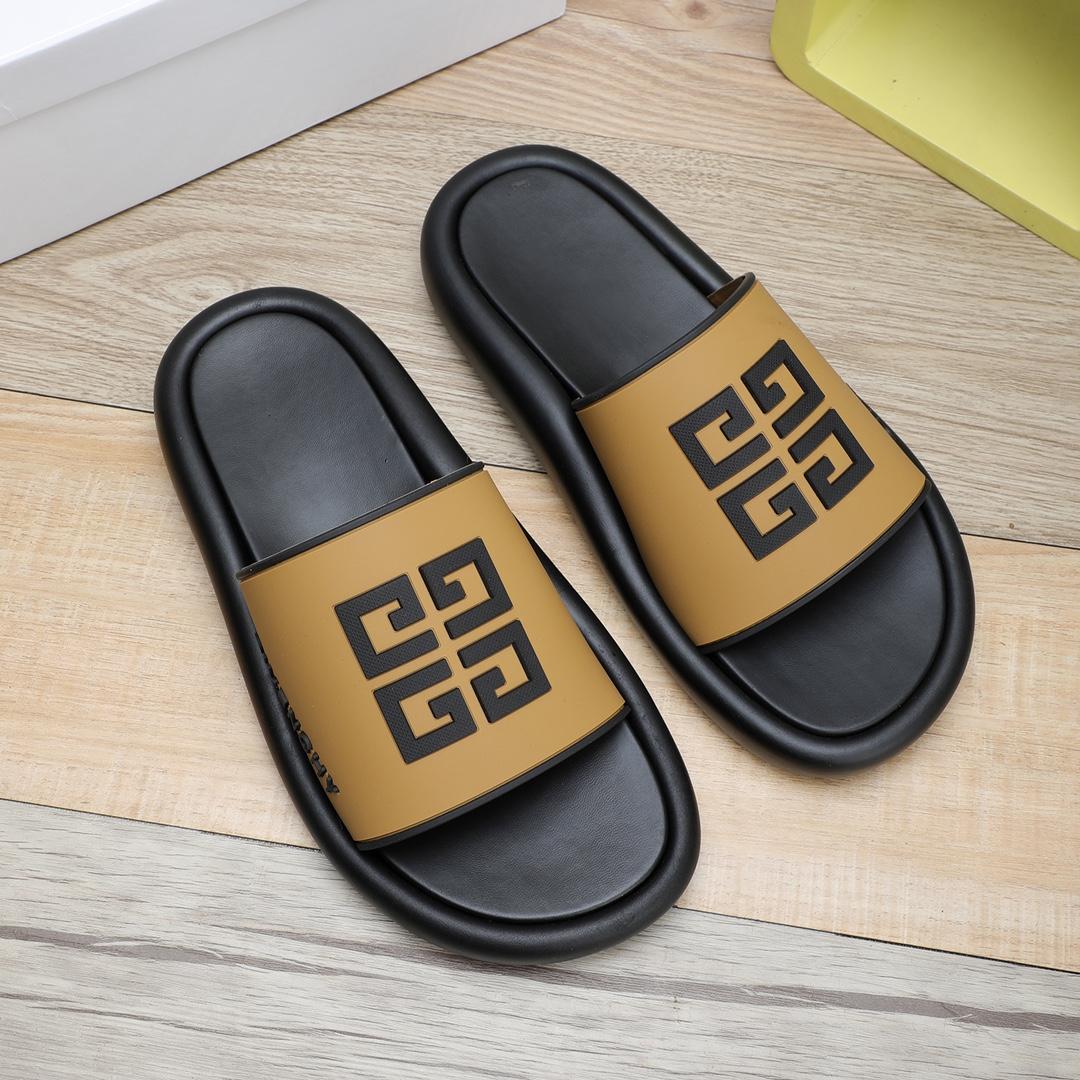 Givenchy 4G Logo Rubber Slides Sandals - DesignerGu