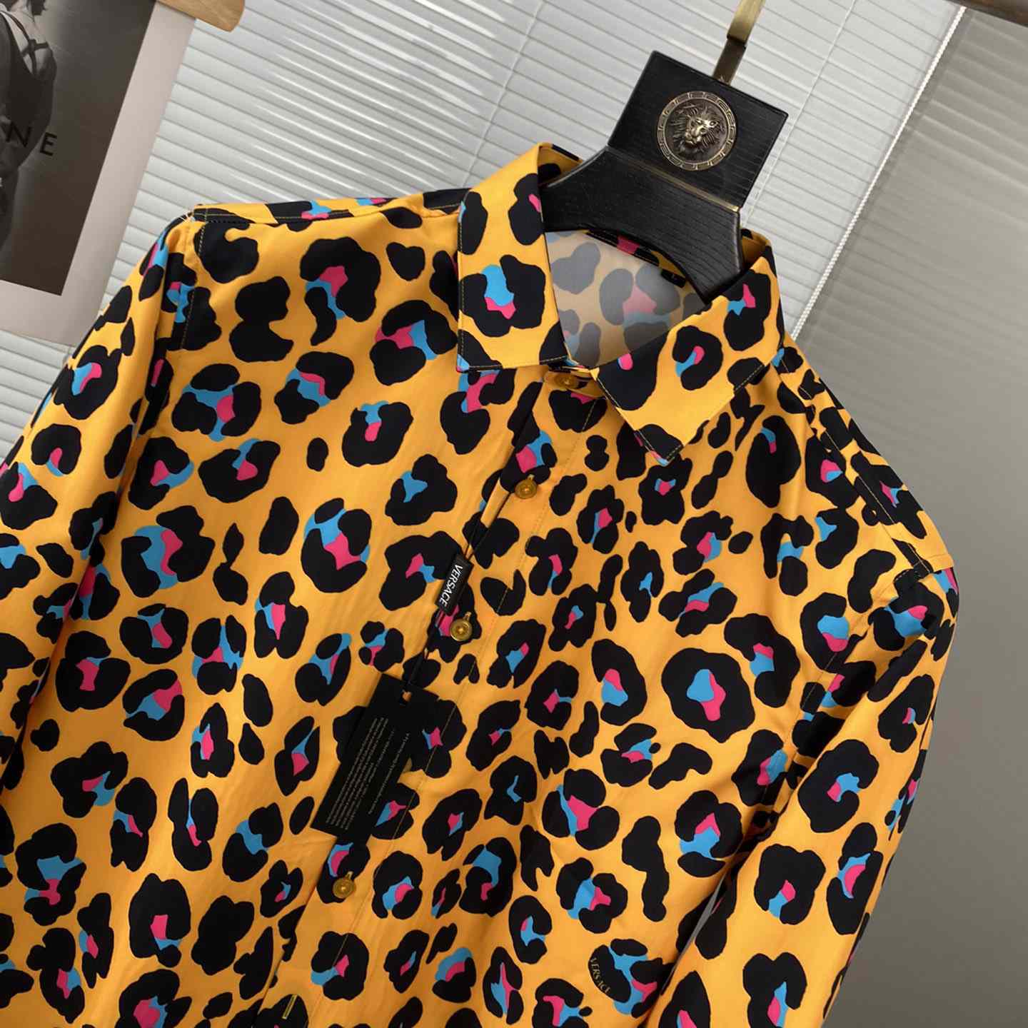 Versace Daisy Leopard Shirt - DesignerGu