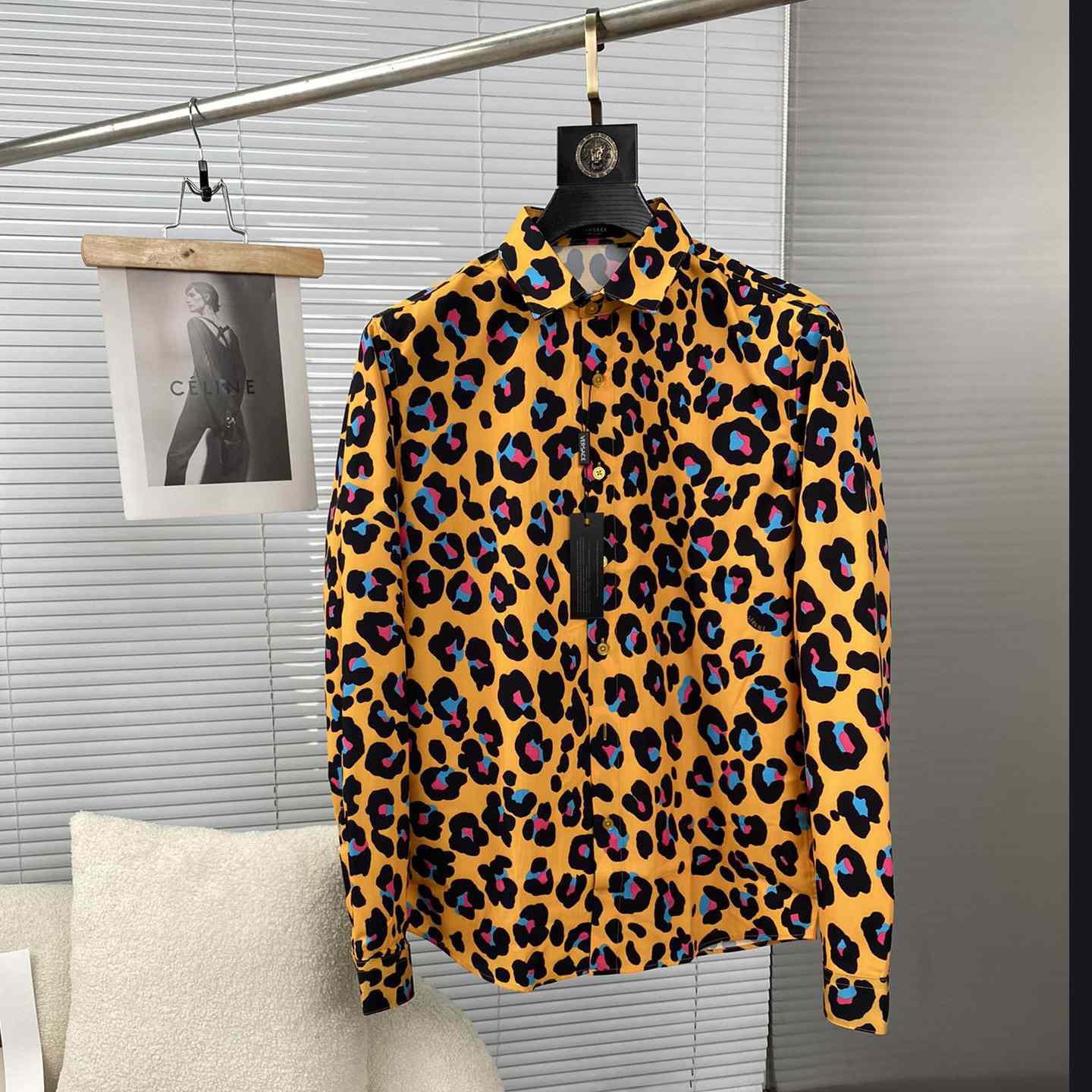 Versace Daisy Leopard Shirt - DesignerGu