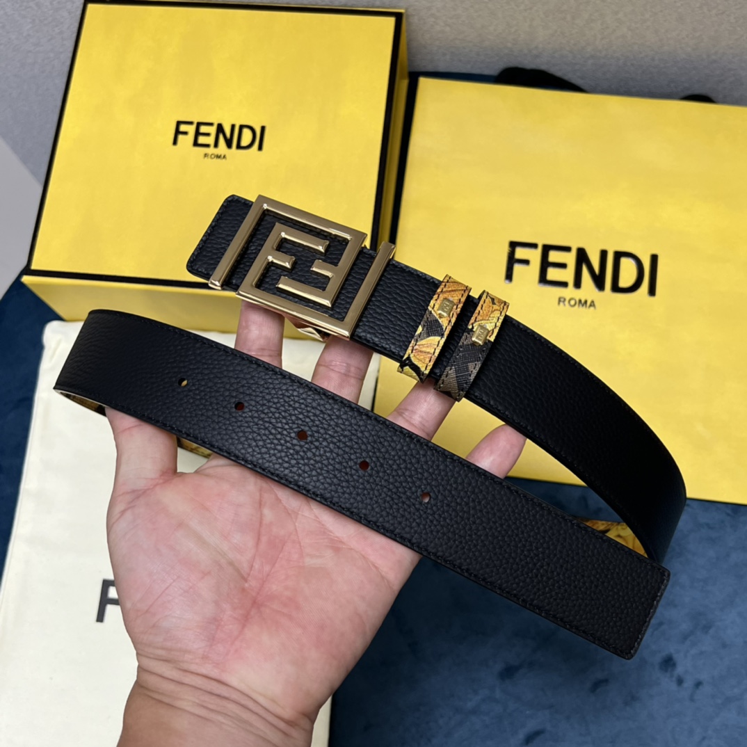 Fendi x Versace Fendace Reversible Belt - DesignerGu