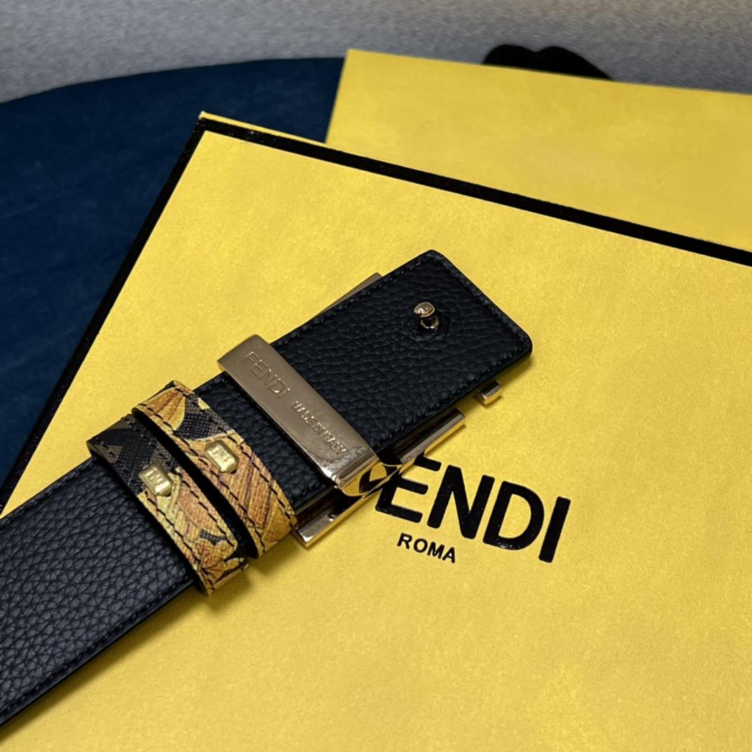 Fendi x Versace Fendace Reversible Belt - DesignerGu