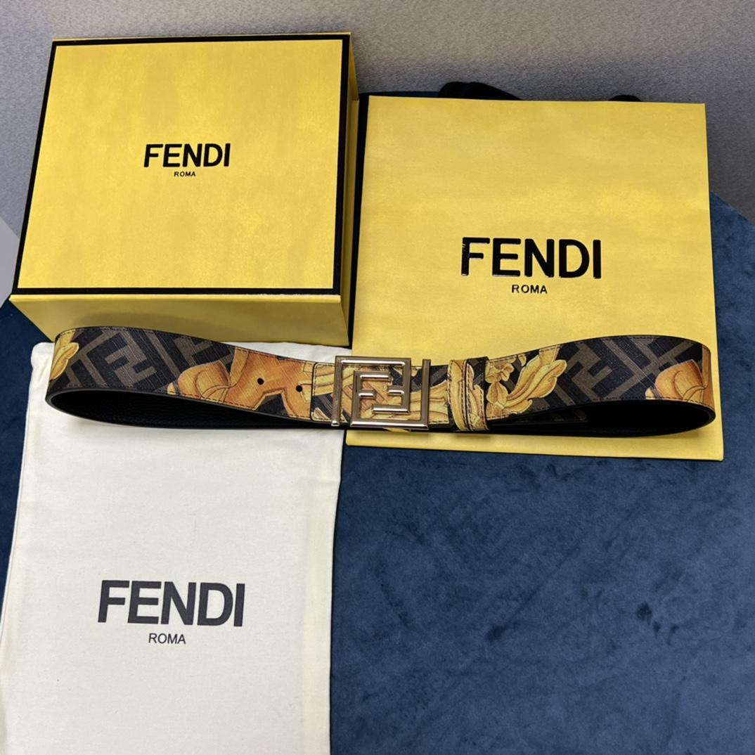 Fendi x Versace Fendace Reversible Belt - DesignerGu