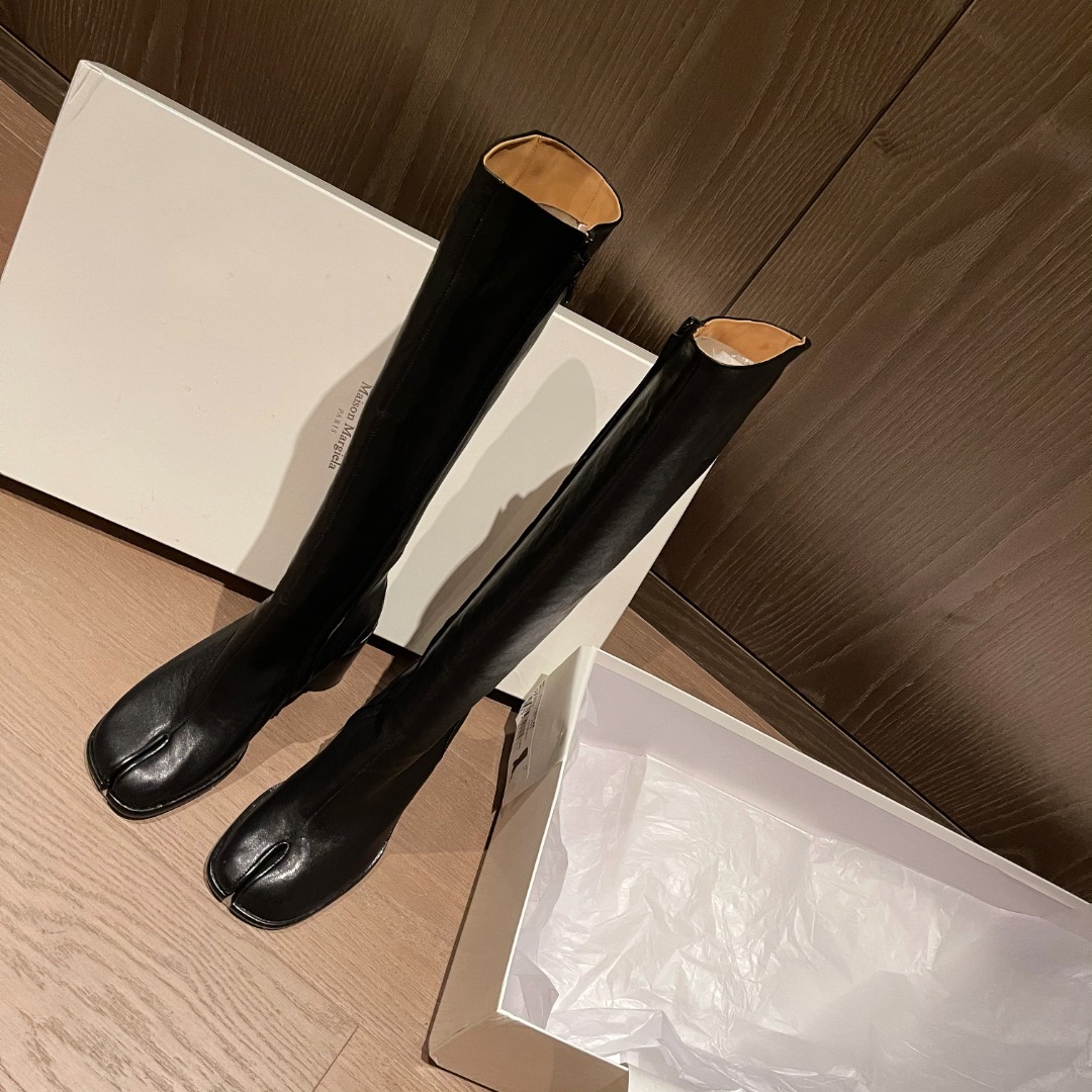 Maison Margiela Tabi 80mm Knee-High Boots - DesignerGu