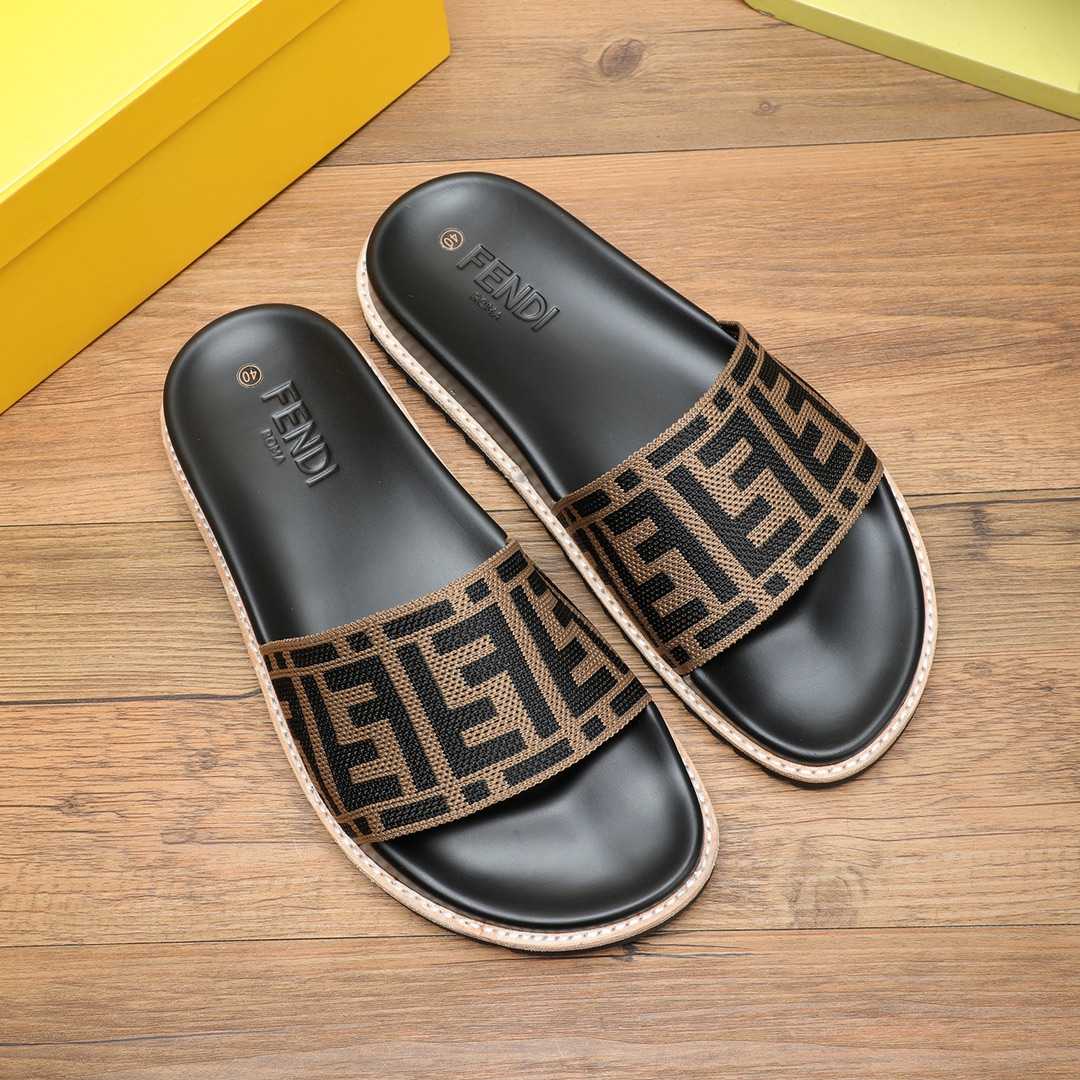 Fendi FF Logo Slides - DesignerGu