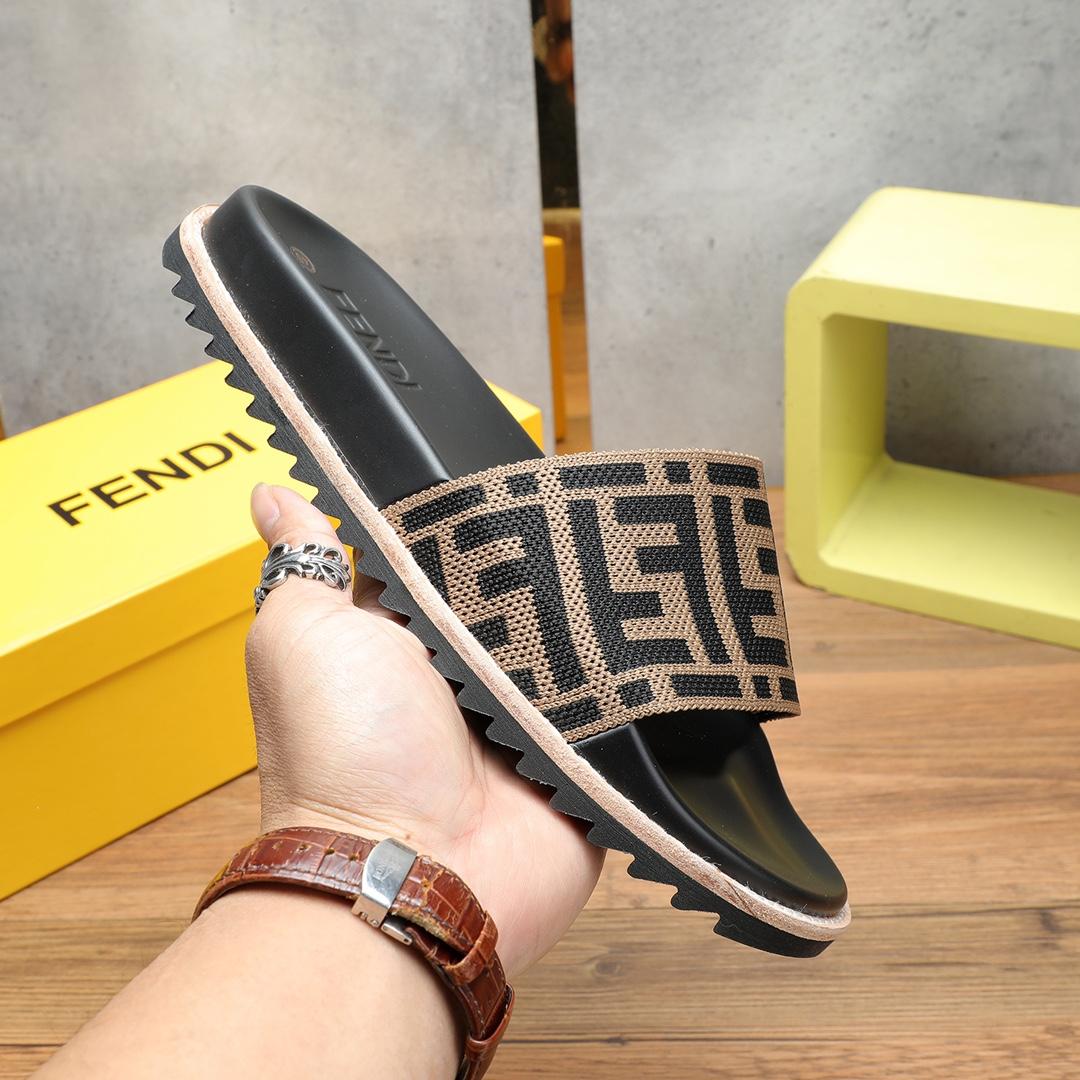 Fendi FF Logo Slides - DesignerGu