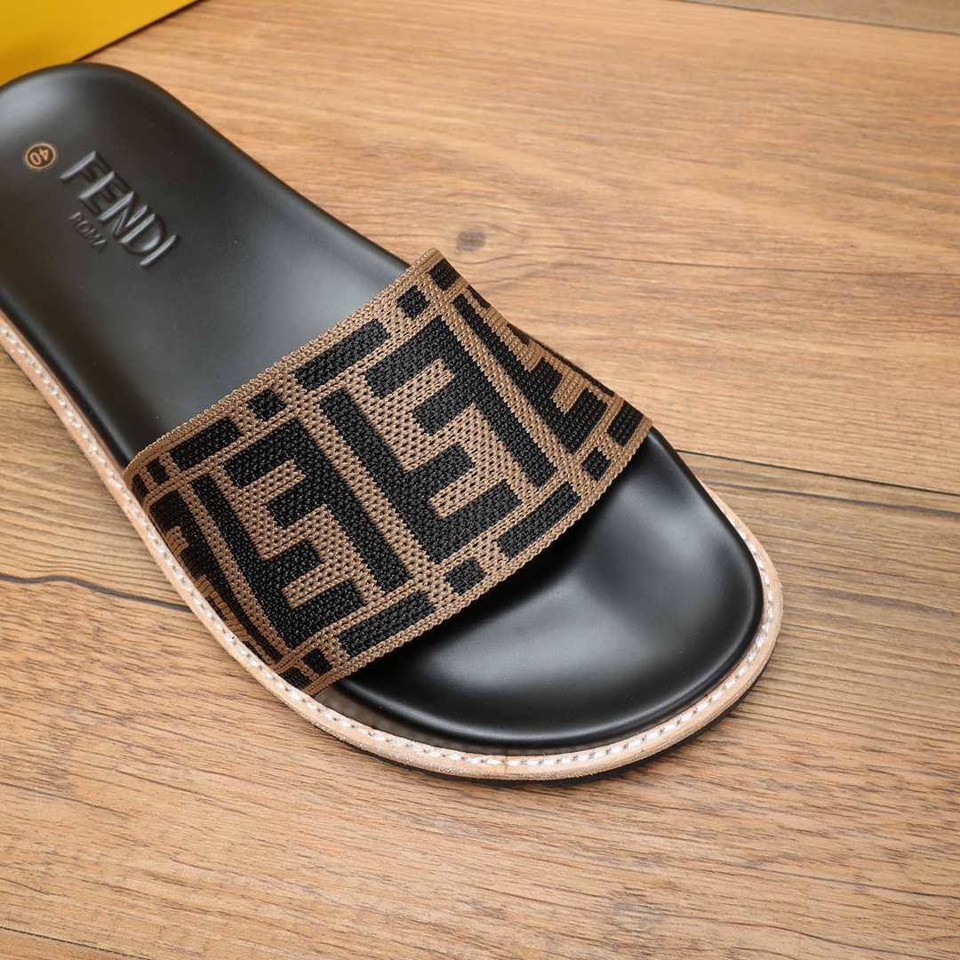 Fendi FF Logo Slides - DesignerGu