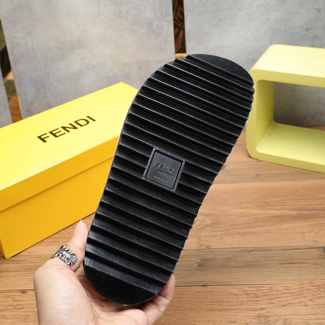 Fendi FF Logo Slides - DesignerGu