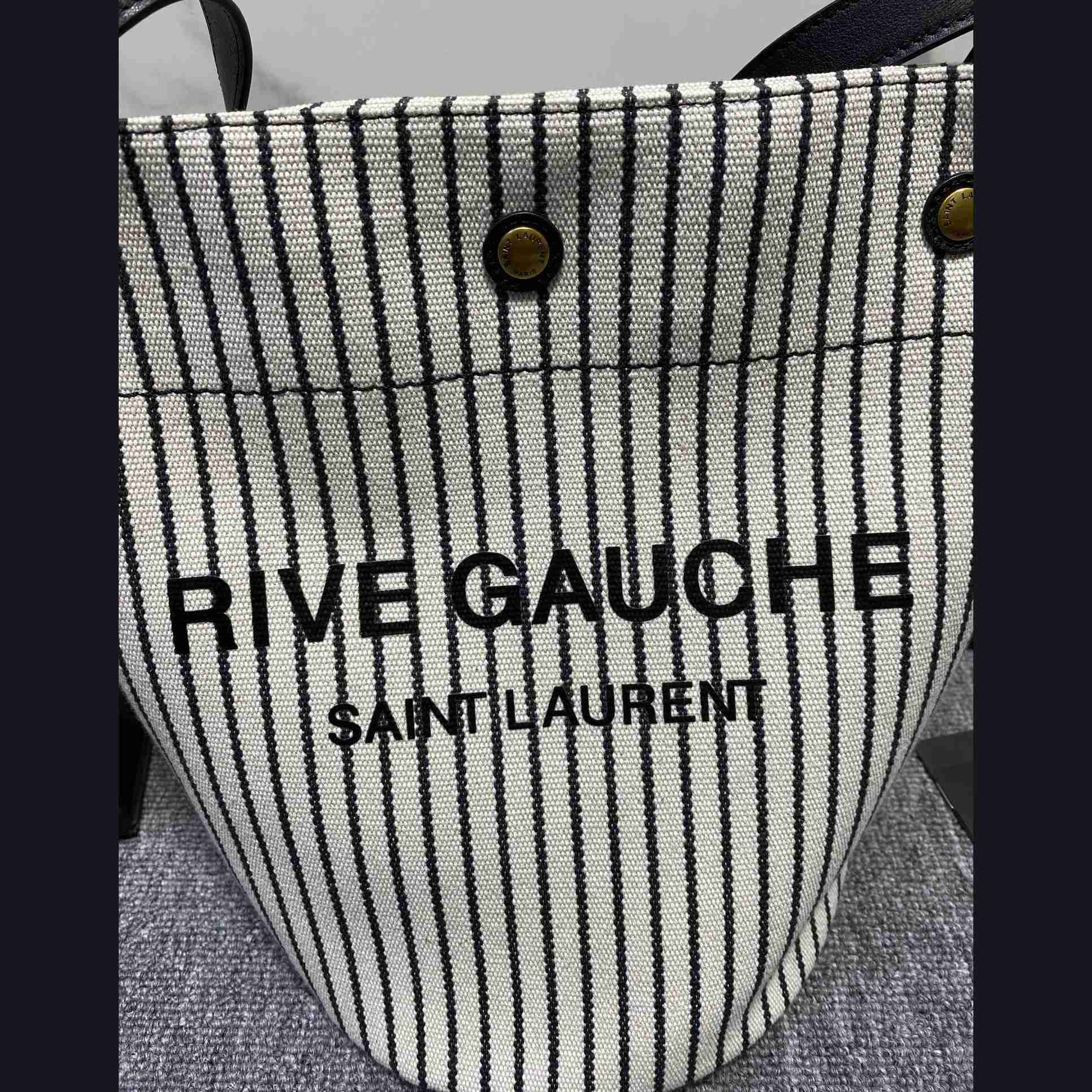 Saint Laurent YSL Rive Gauche Bucket Canvas (31x20x27.5cm) - DesignerGu