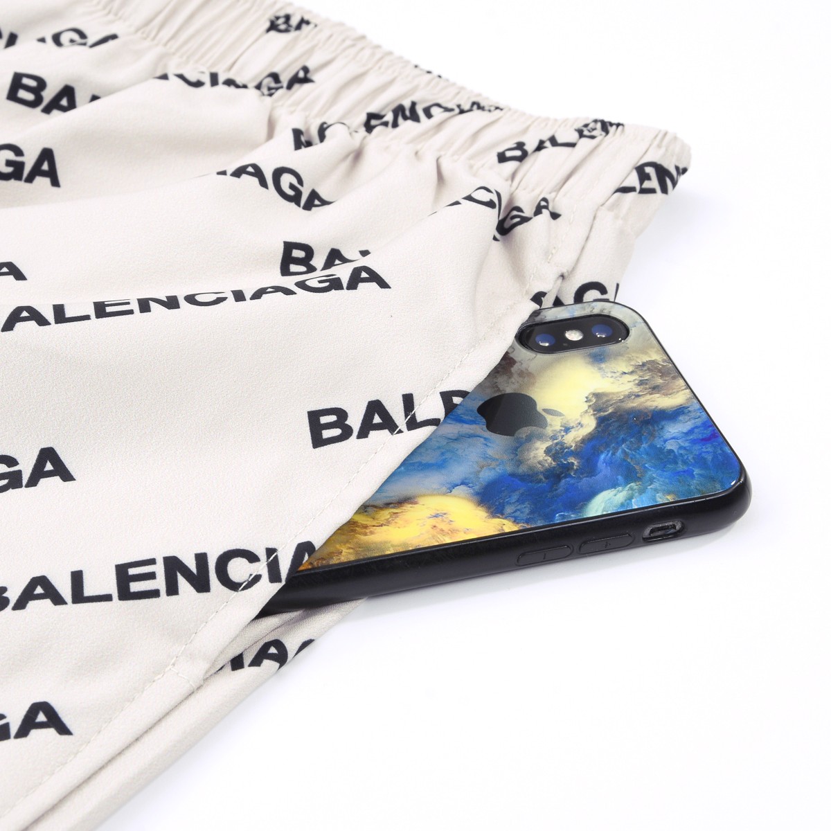 Balenciaga Logo Print Pyjama Trousers - DesignerGu