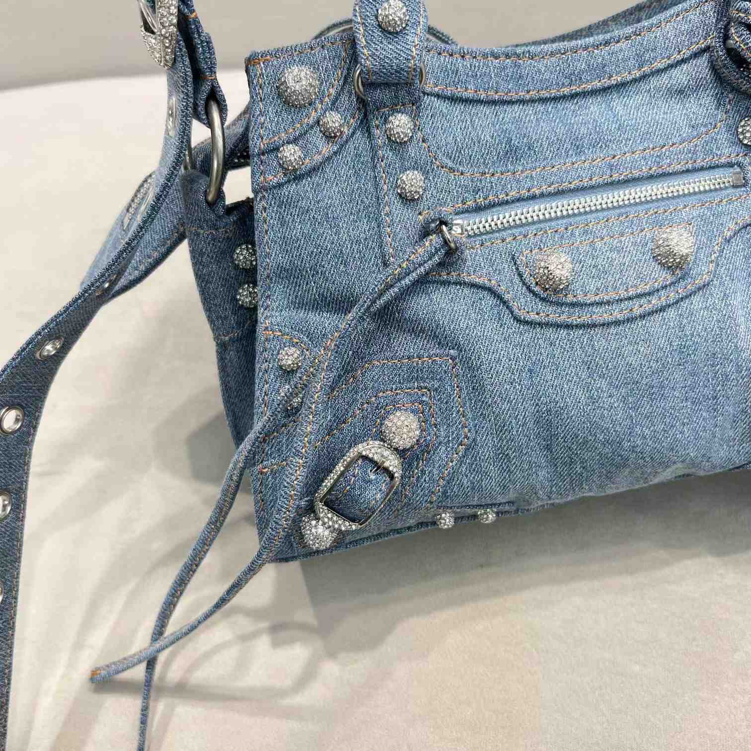 Balenciaga Neo Cagole XS Handbag In Denim - DesignerGu