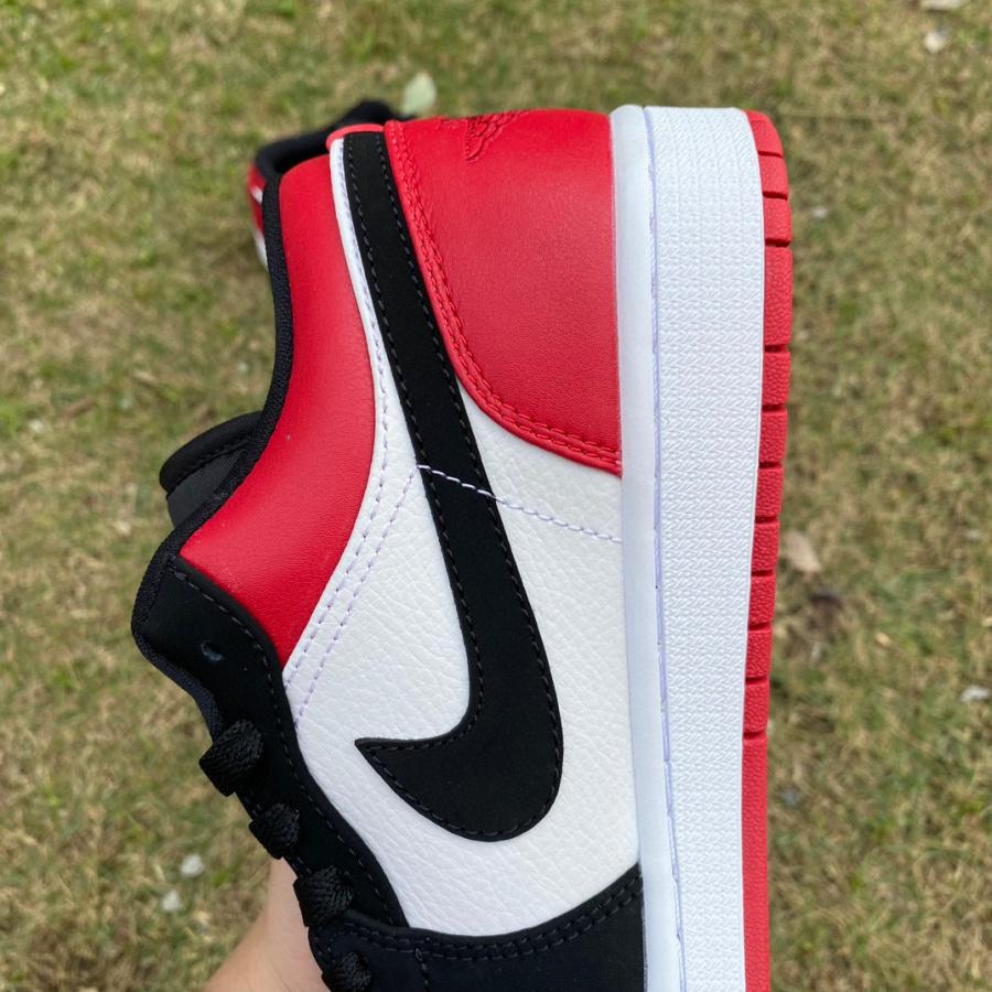 Air Jordan 1 Low “Black Toe” Sneaker   553558-116 - DesignerGu