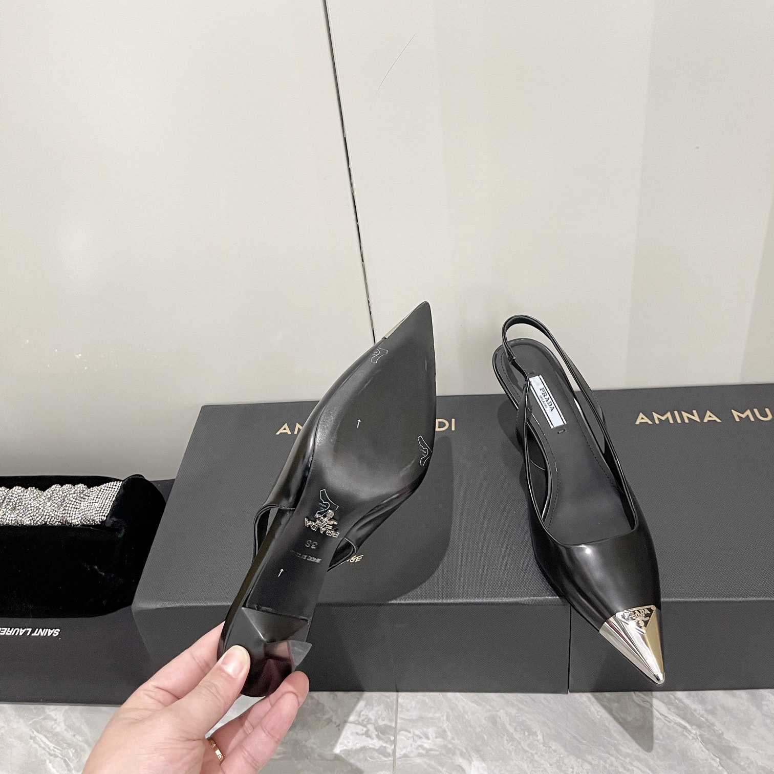 Prada 75mm Slingback Pump - DesignerGu