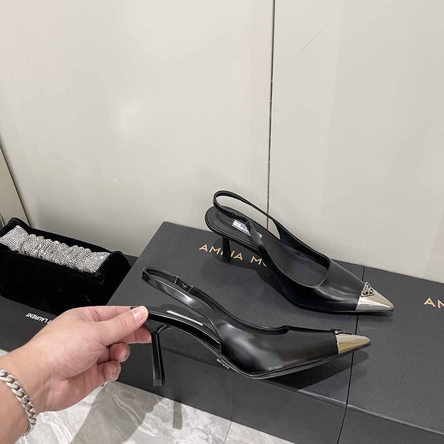 Prada 75mm Slingback Pump - DesignerGu