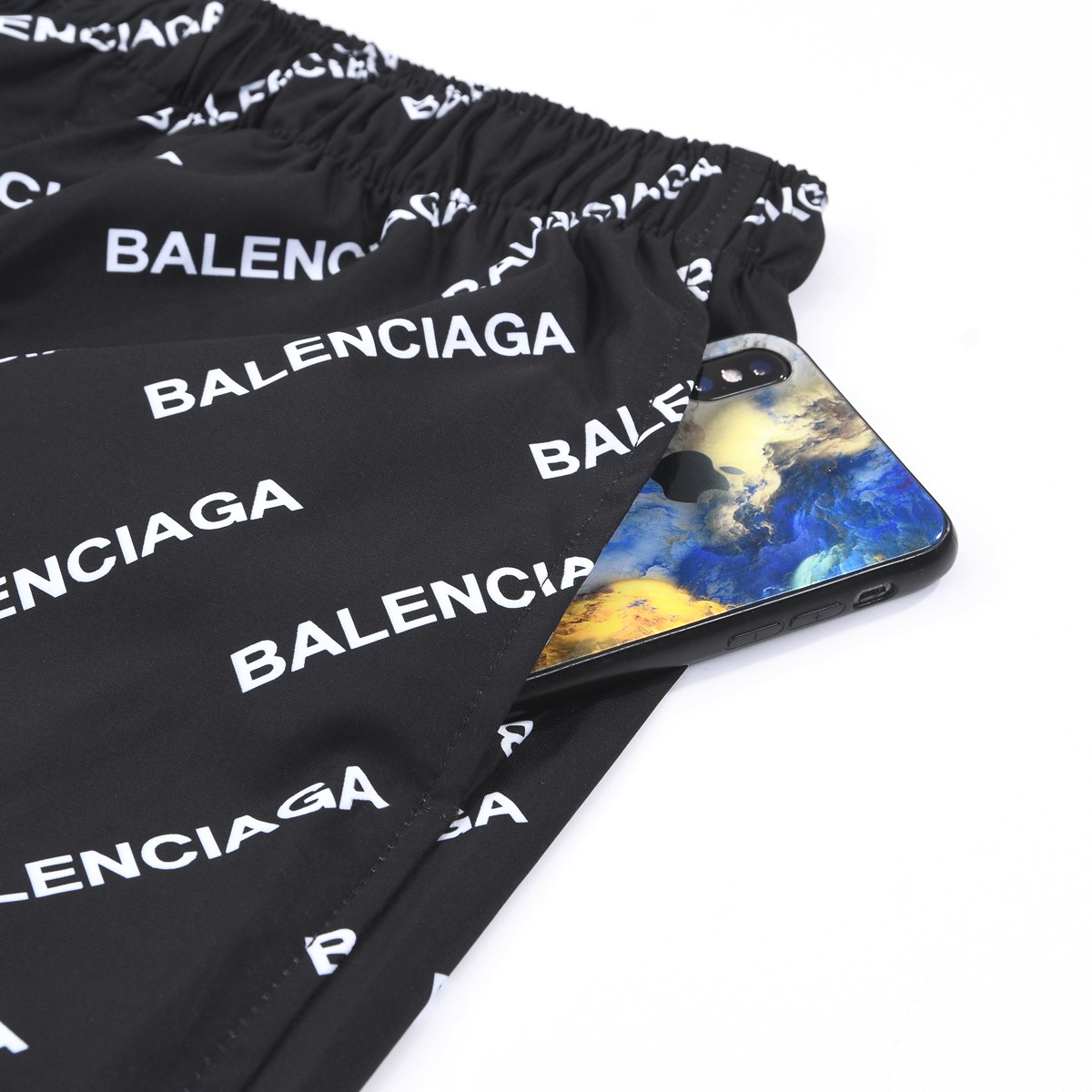 Balenciaga Logo Print Pyjama Trousers - DesignerGu