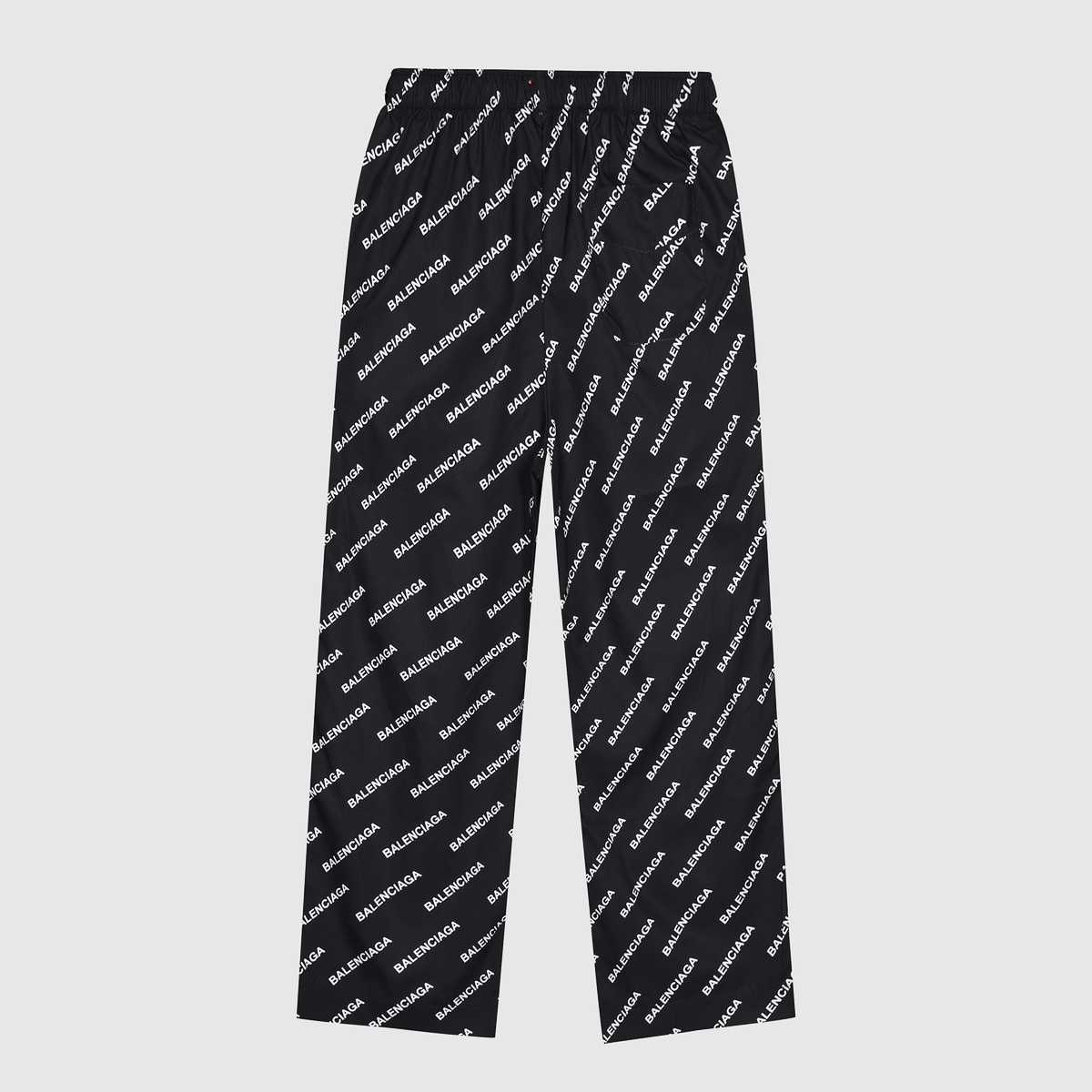 Balenciaga Logo Print Pyjama Trousers - DesignerGu