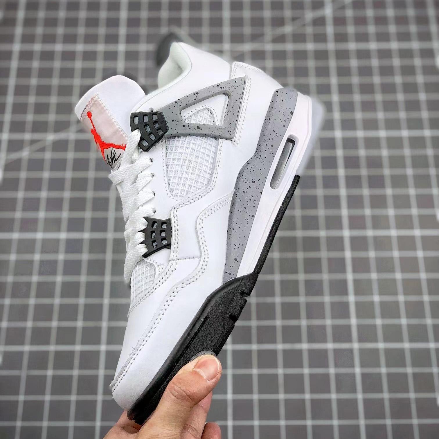 Air Jordan 4 Retro “White Cement” Cement” Sneaker      CZ5624 - DesignerGu