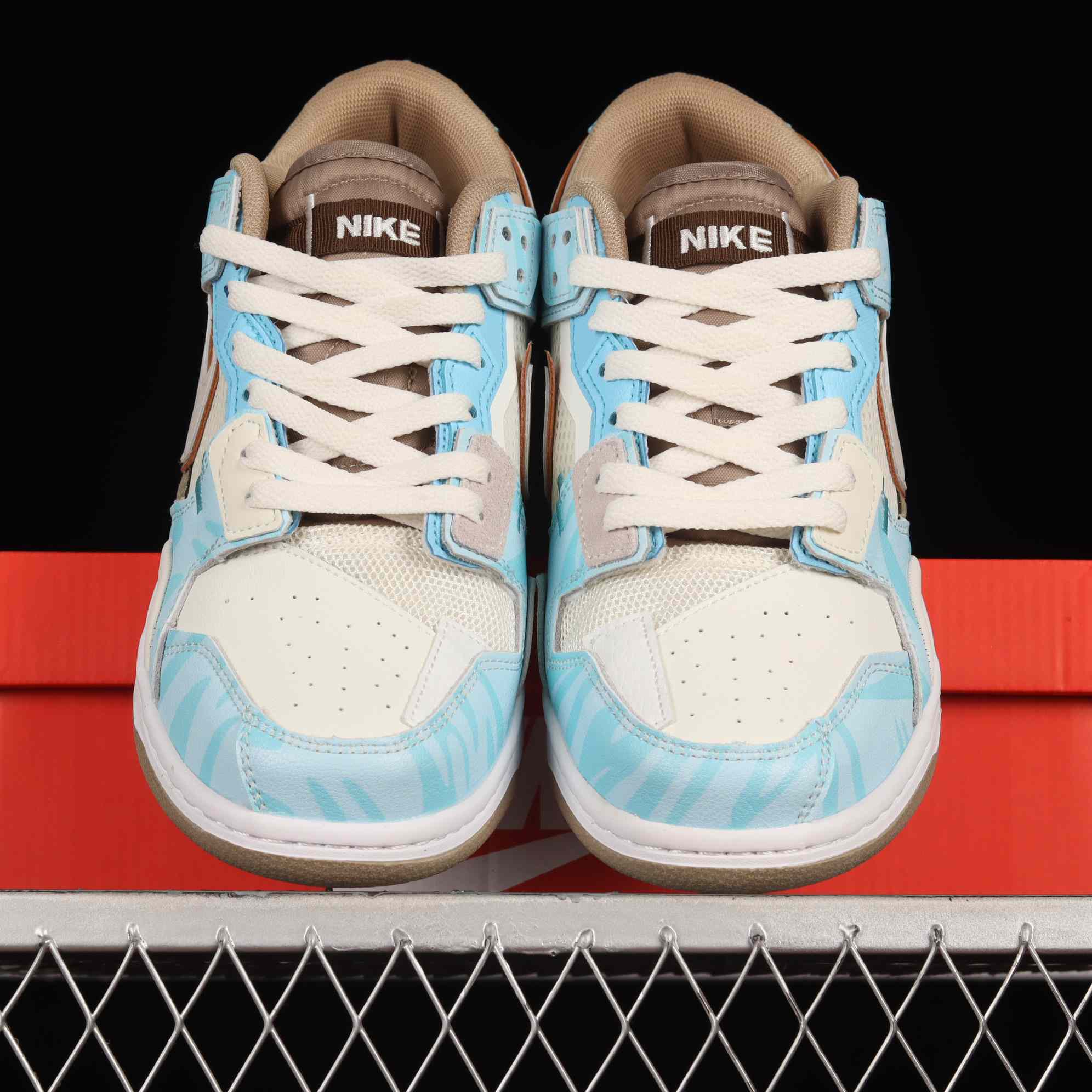 Nike Dunk Low Scrap Bone White Tiffany Green Sneaker      DH7450-102 - DesignerGu