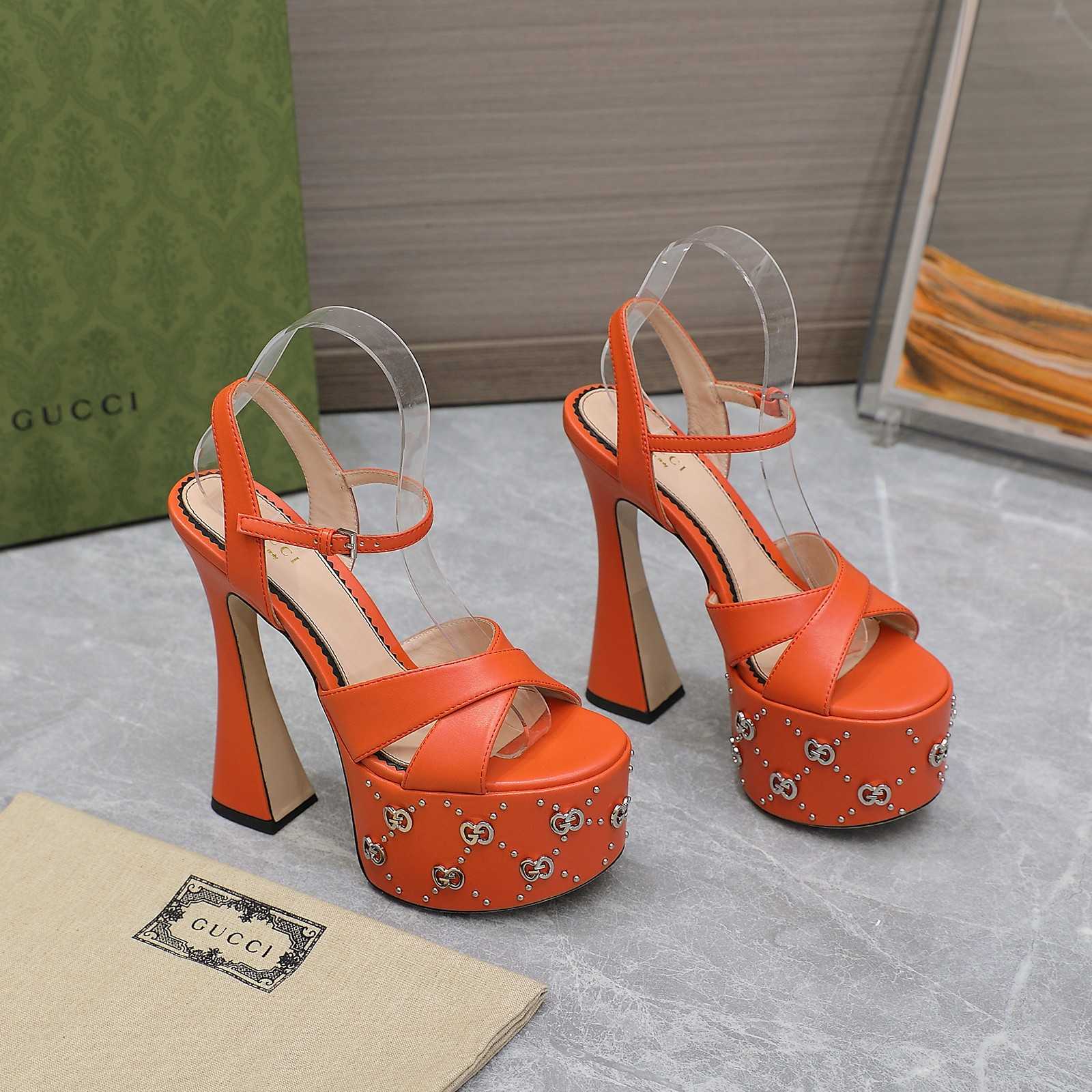 Gucci Women's Interlocking G Studs Sandal - DesignerGu